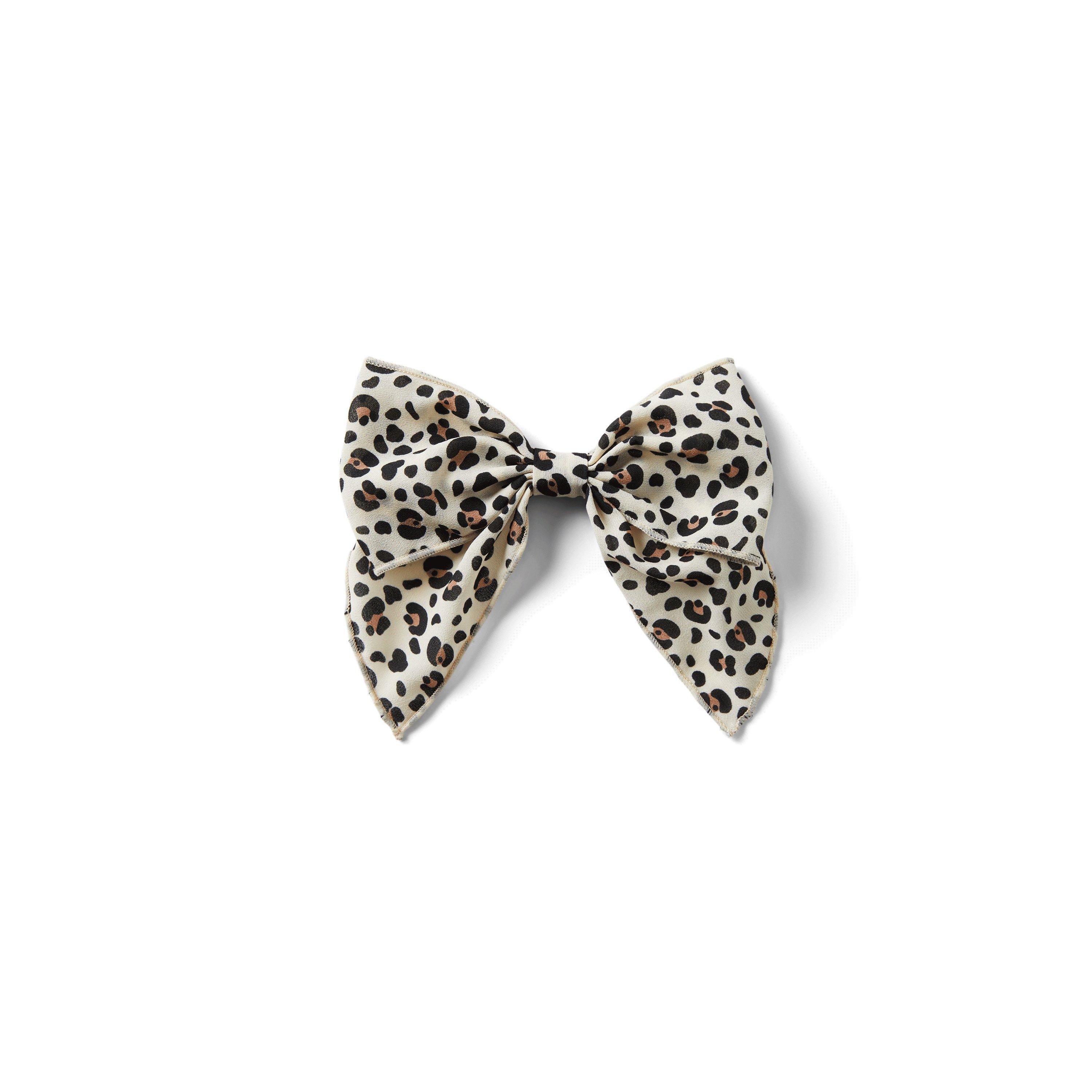 Leopard Bow Barrette image number 0