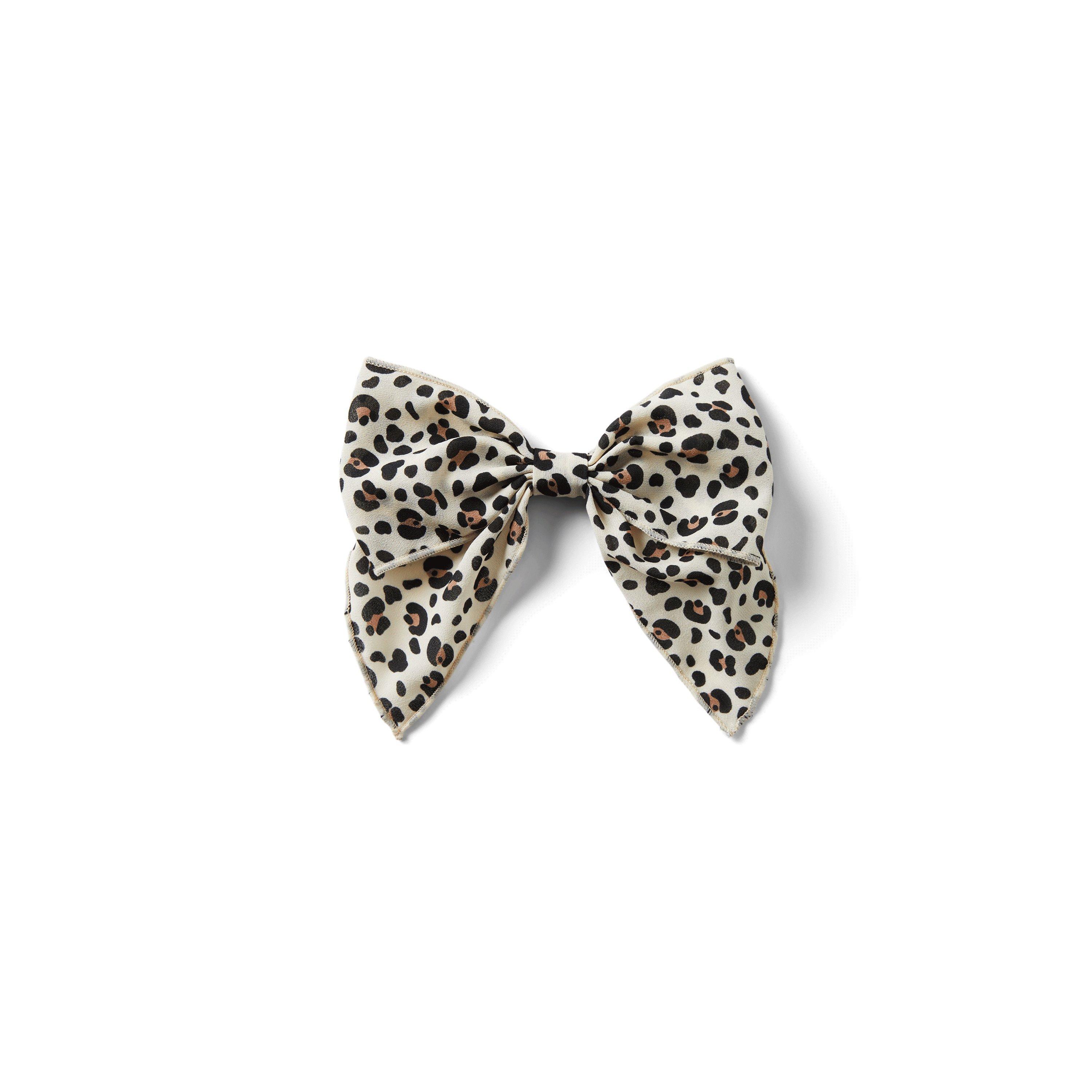 Leopard Bow Barrette