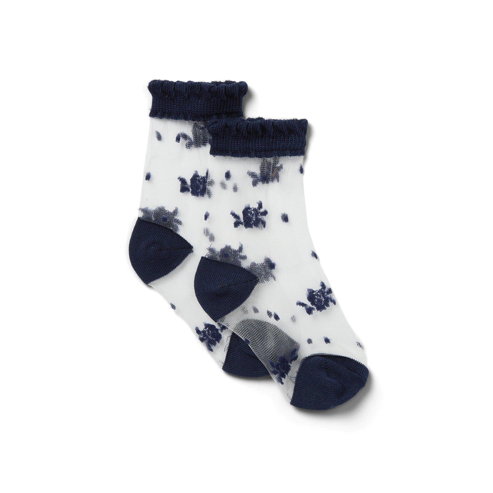 Sheer Floral Sock image number 0