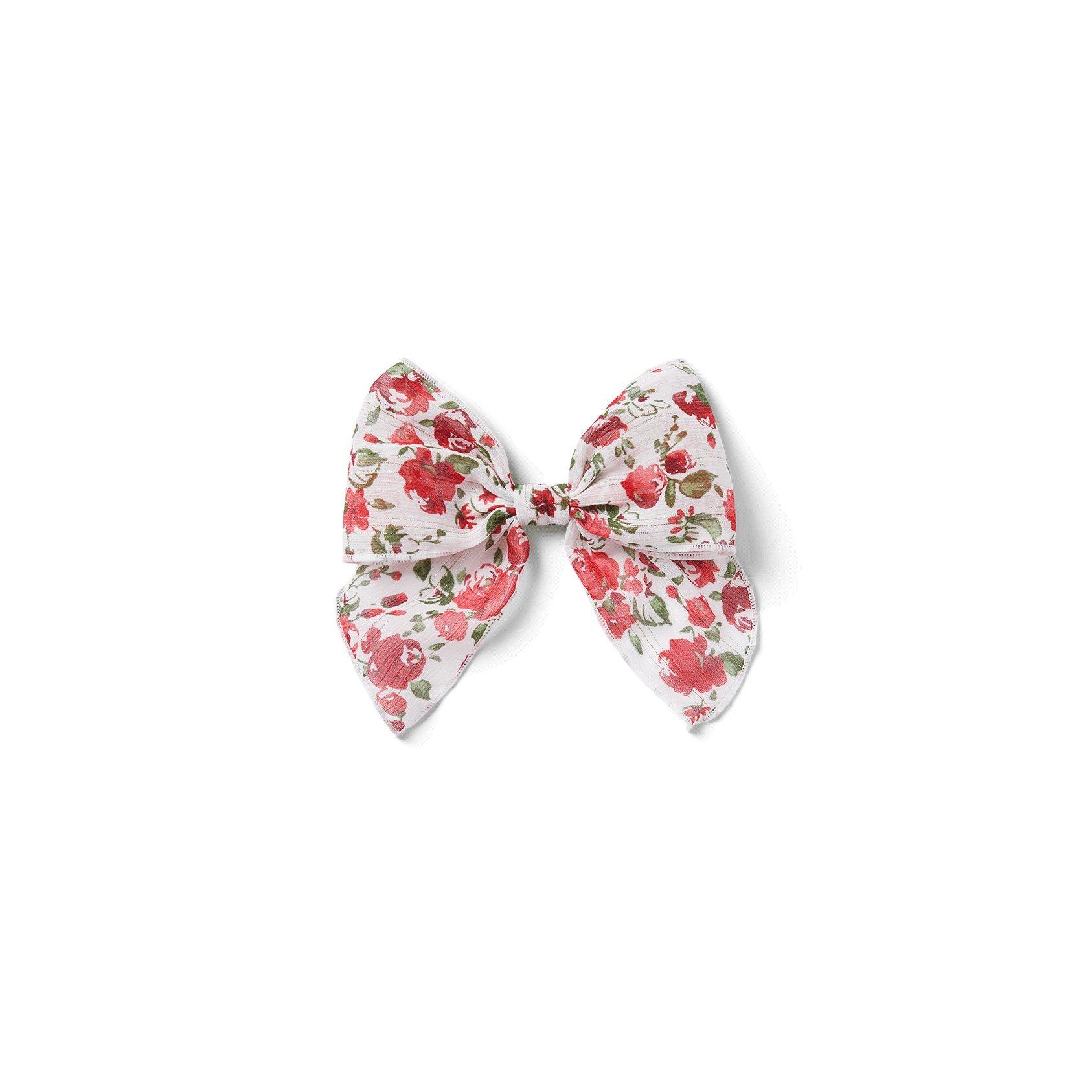 Floral Bow Barrette image number 0