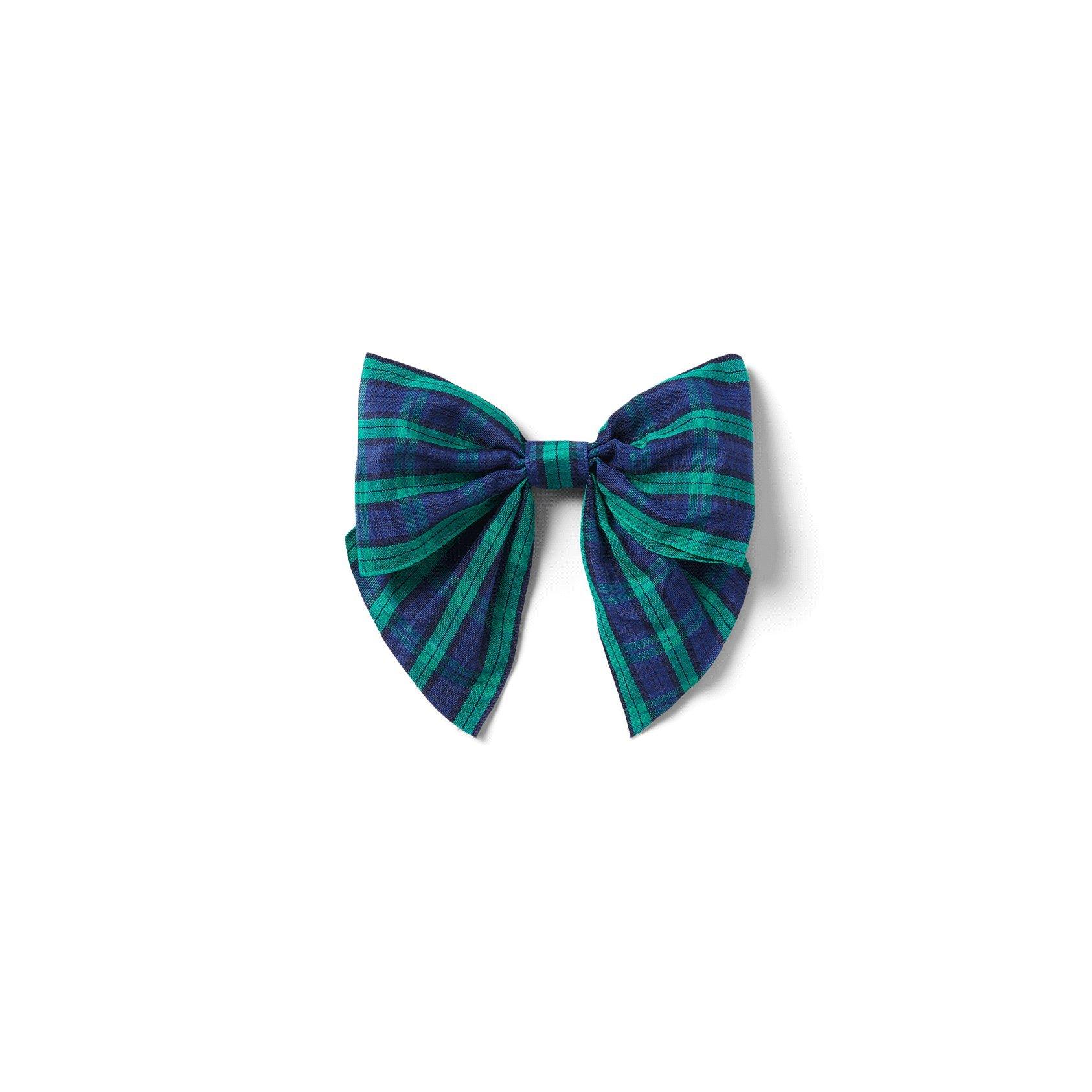 Plaid Bow Barrette image number 0