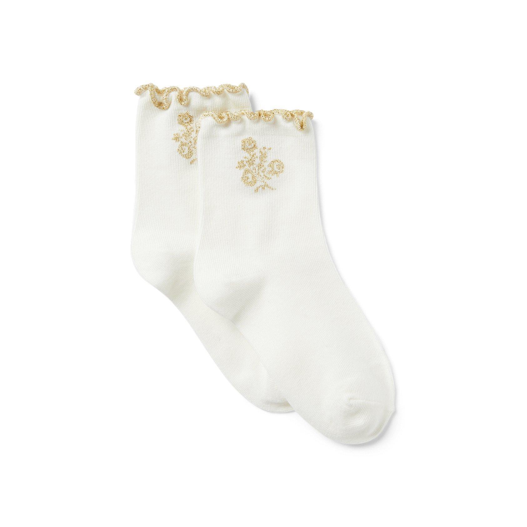 Glitter Floral Sock image number 0