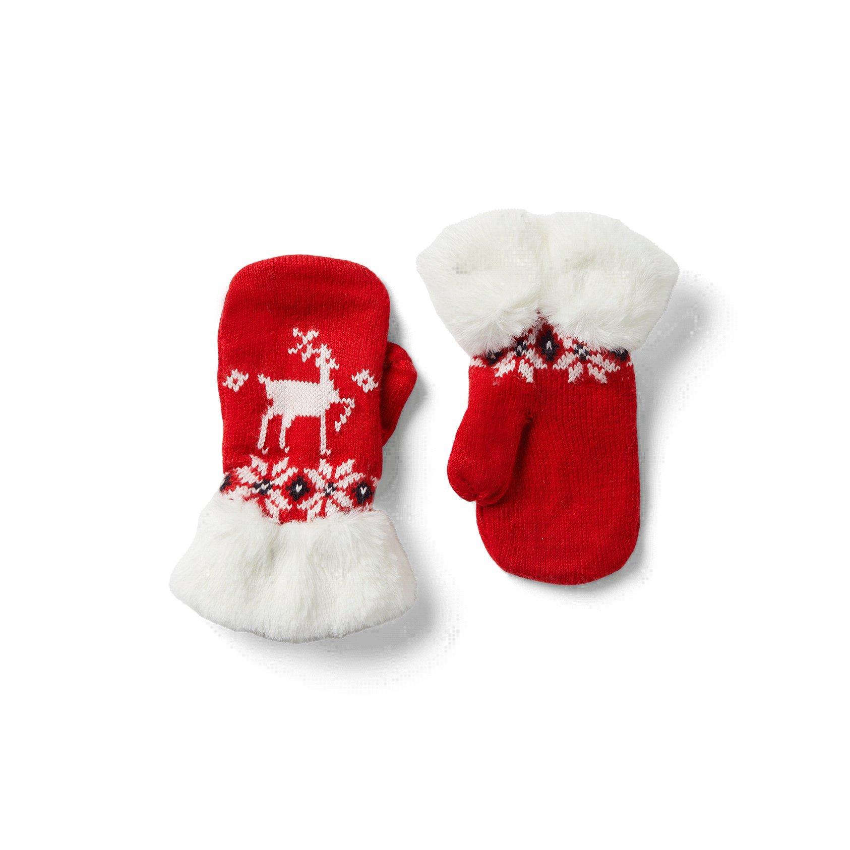 Fair Isle Reindeer Mitten image number 0