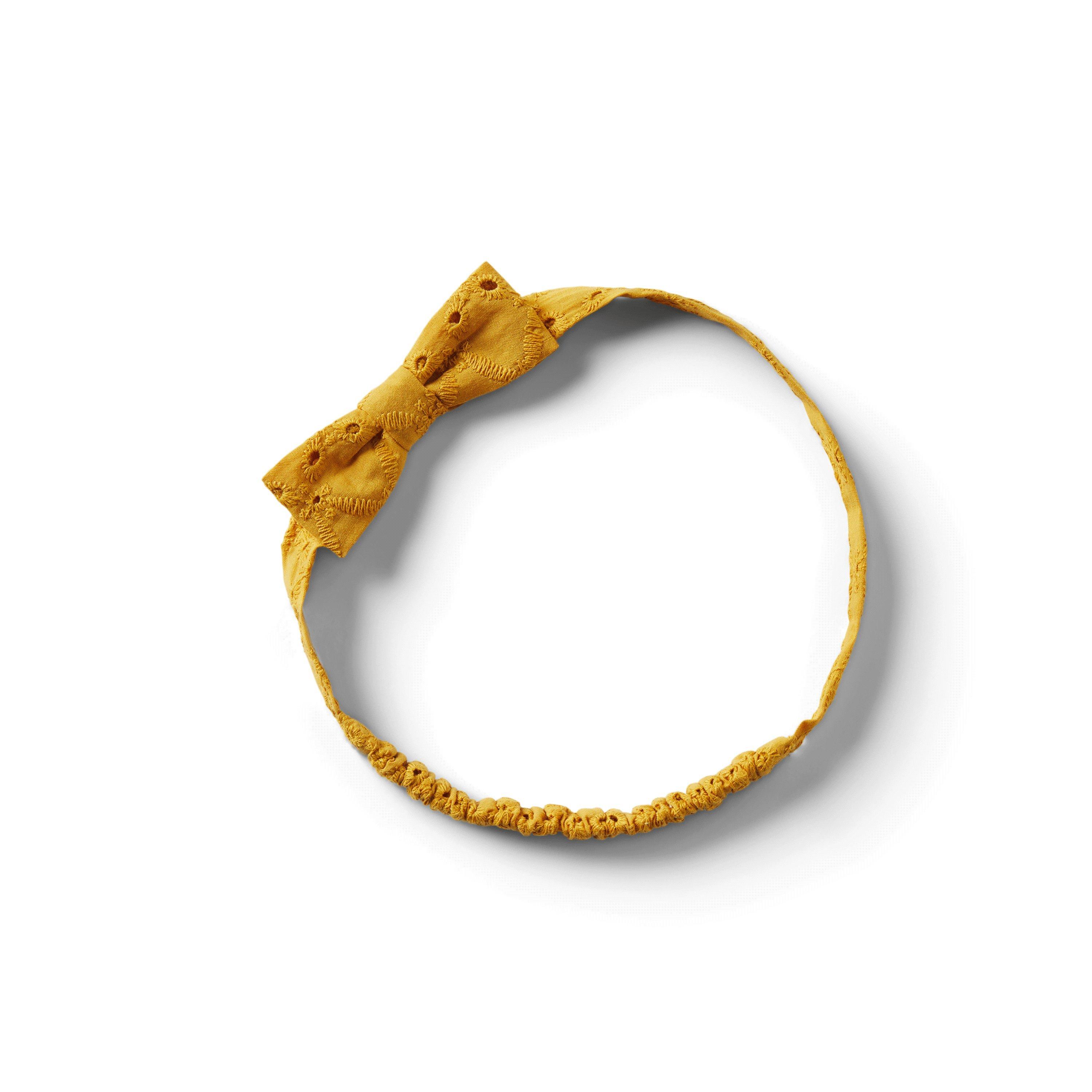 Baby Eyelet Soft Bow Headband image number 0