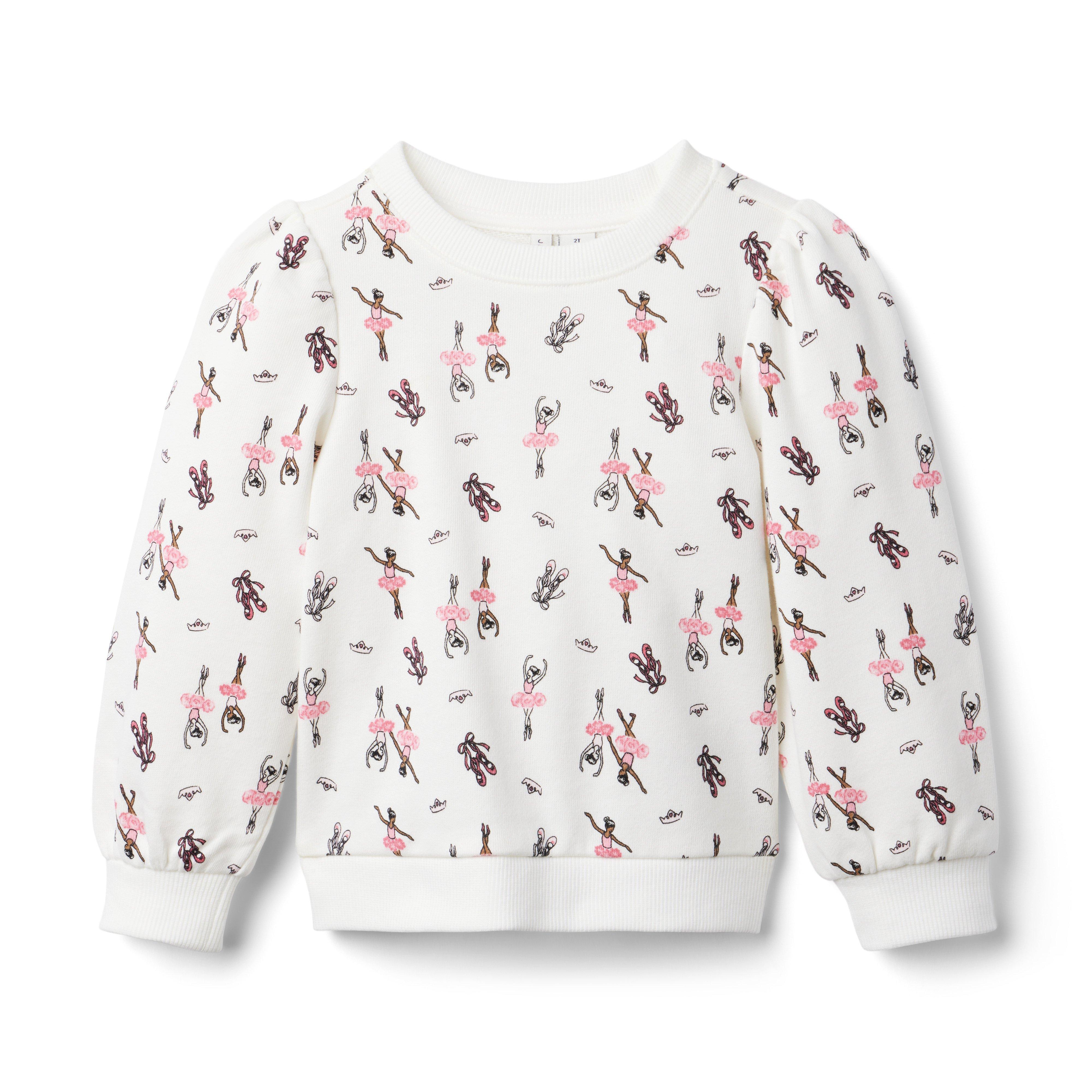 Ballerina Print Sweatshirt