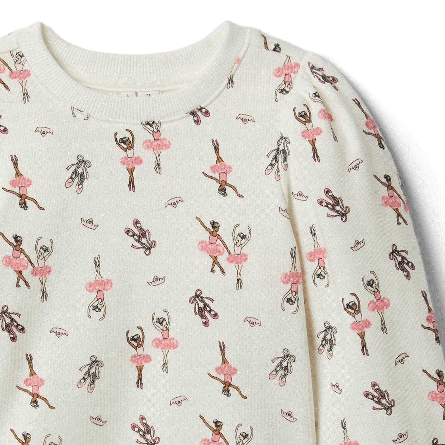 Ballerina Print Sweatshirt