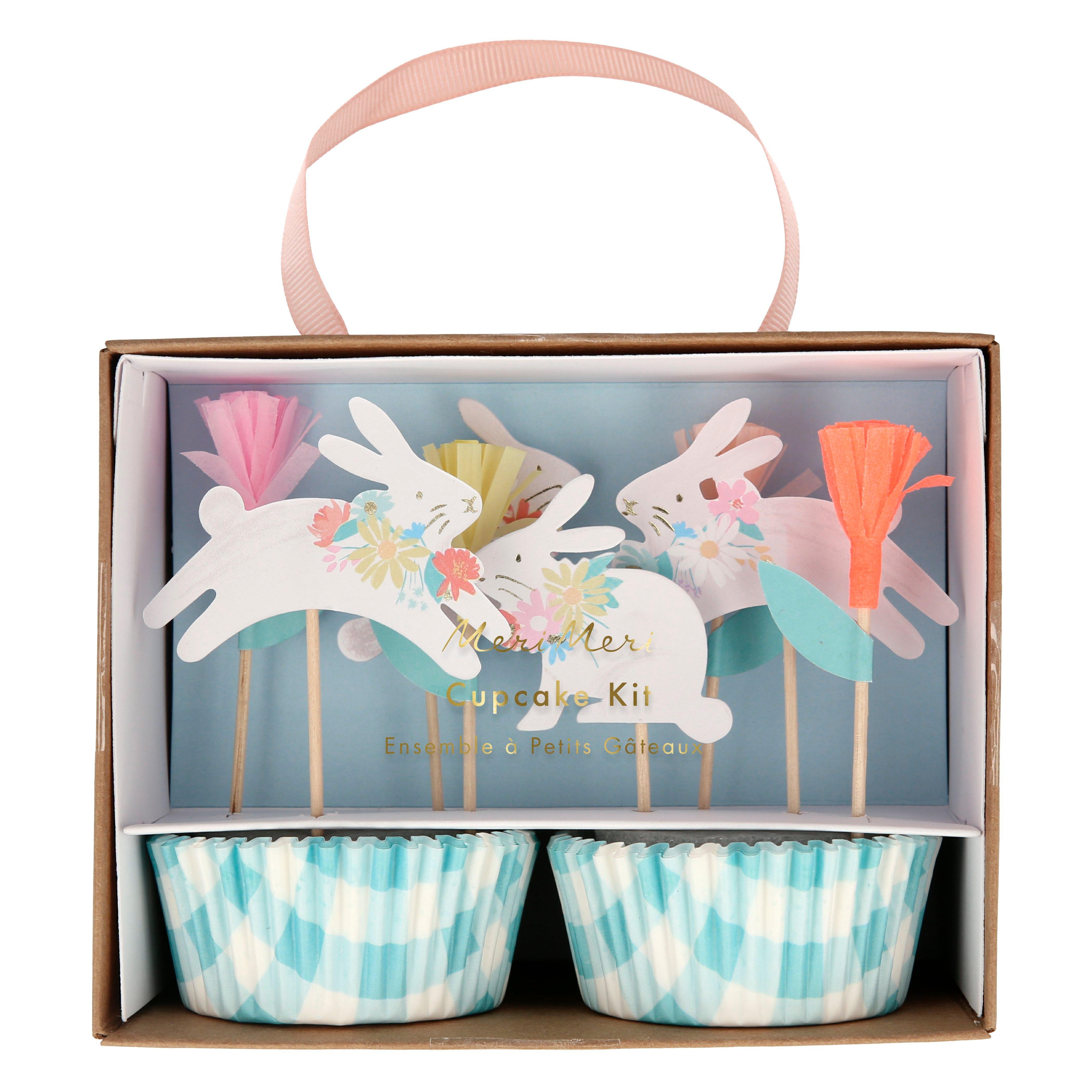 Meri Meri Floral Bunny Cupcake Kit image number 0
