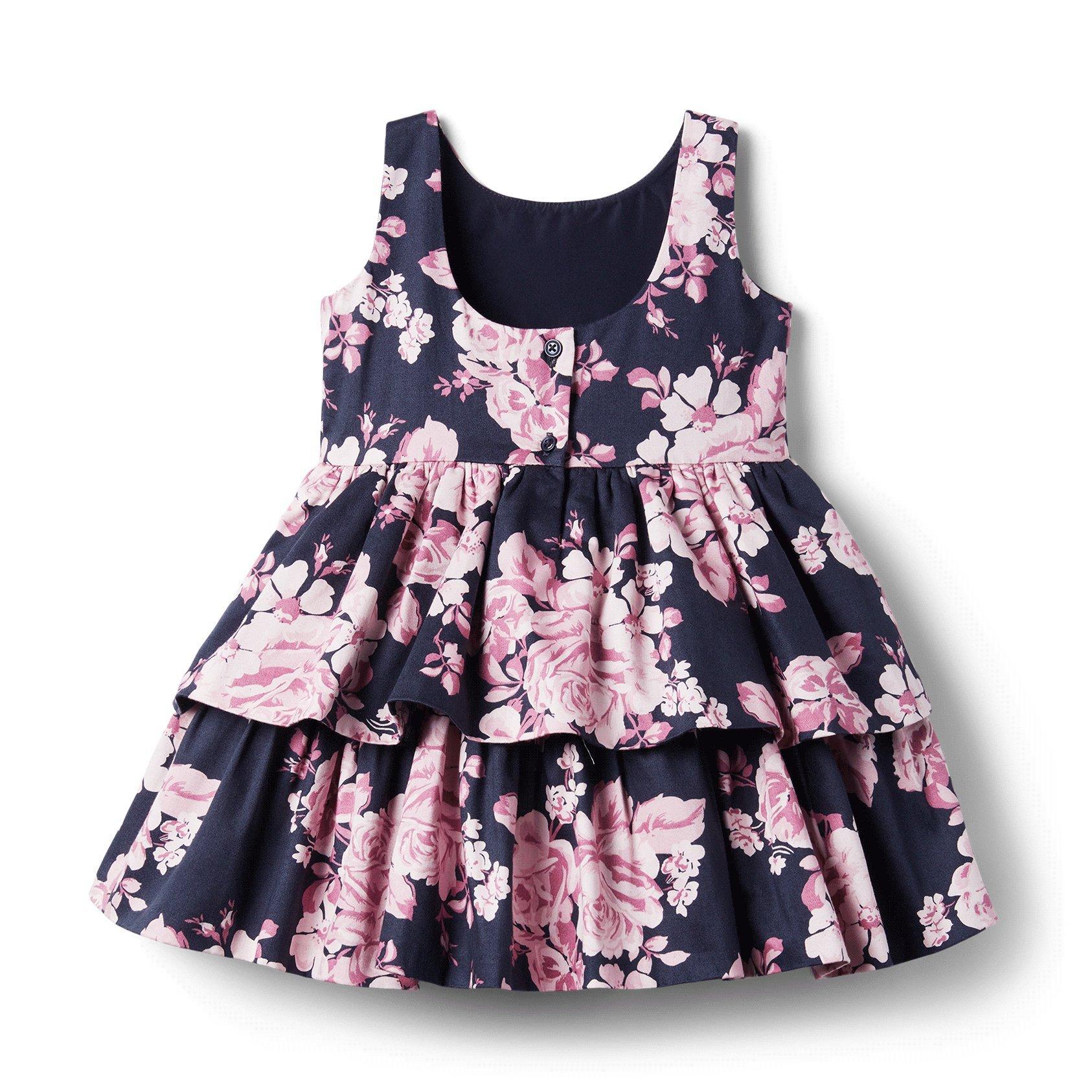 Brown Girls Do Ballet Floral Tiered Dress image number 1