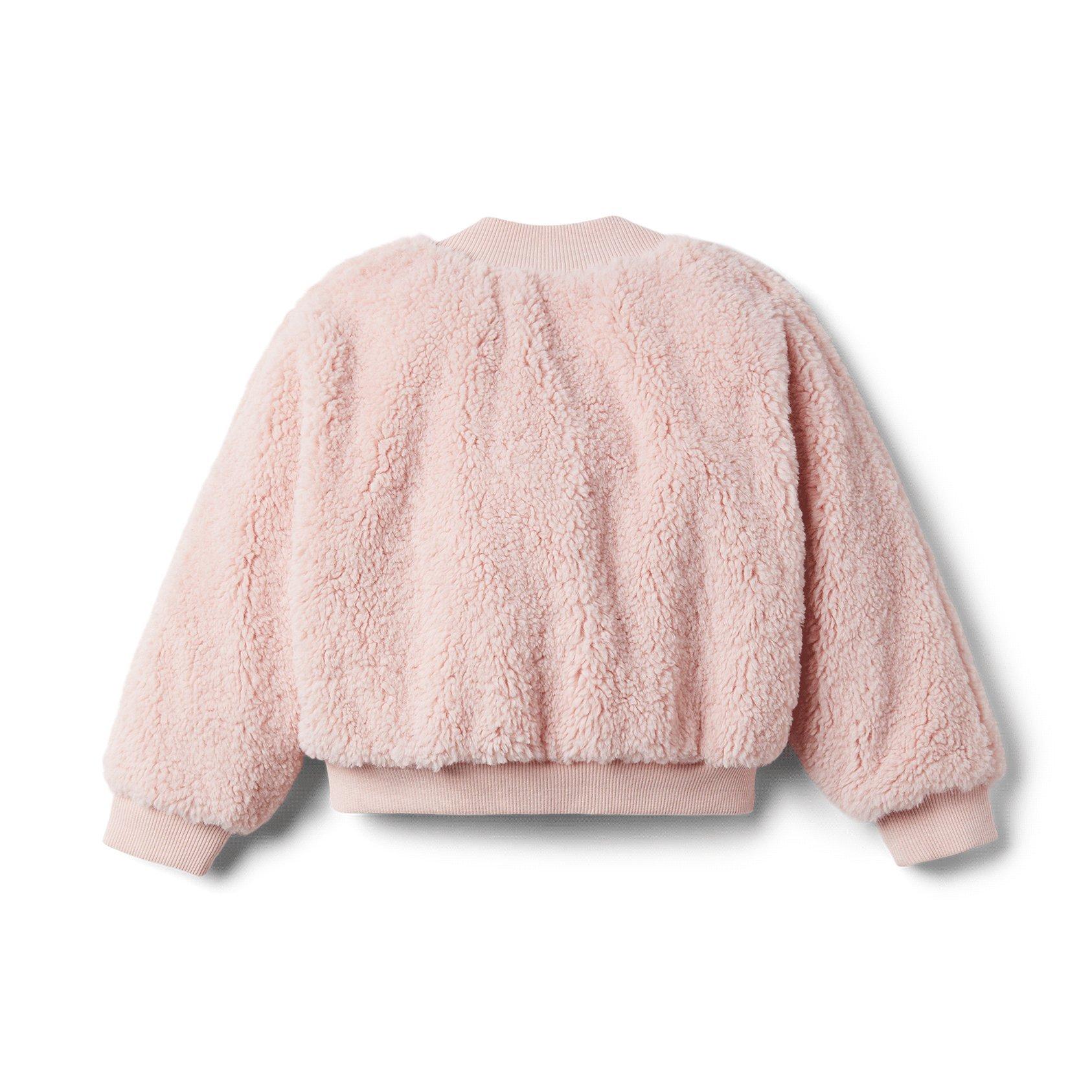 Brown Girls Do Ballet Faux Fur Bomber Jacket image number 1