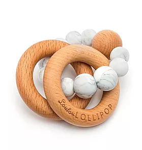Loulou Lollipop Marble Beaded Silicone Teether