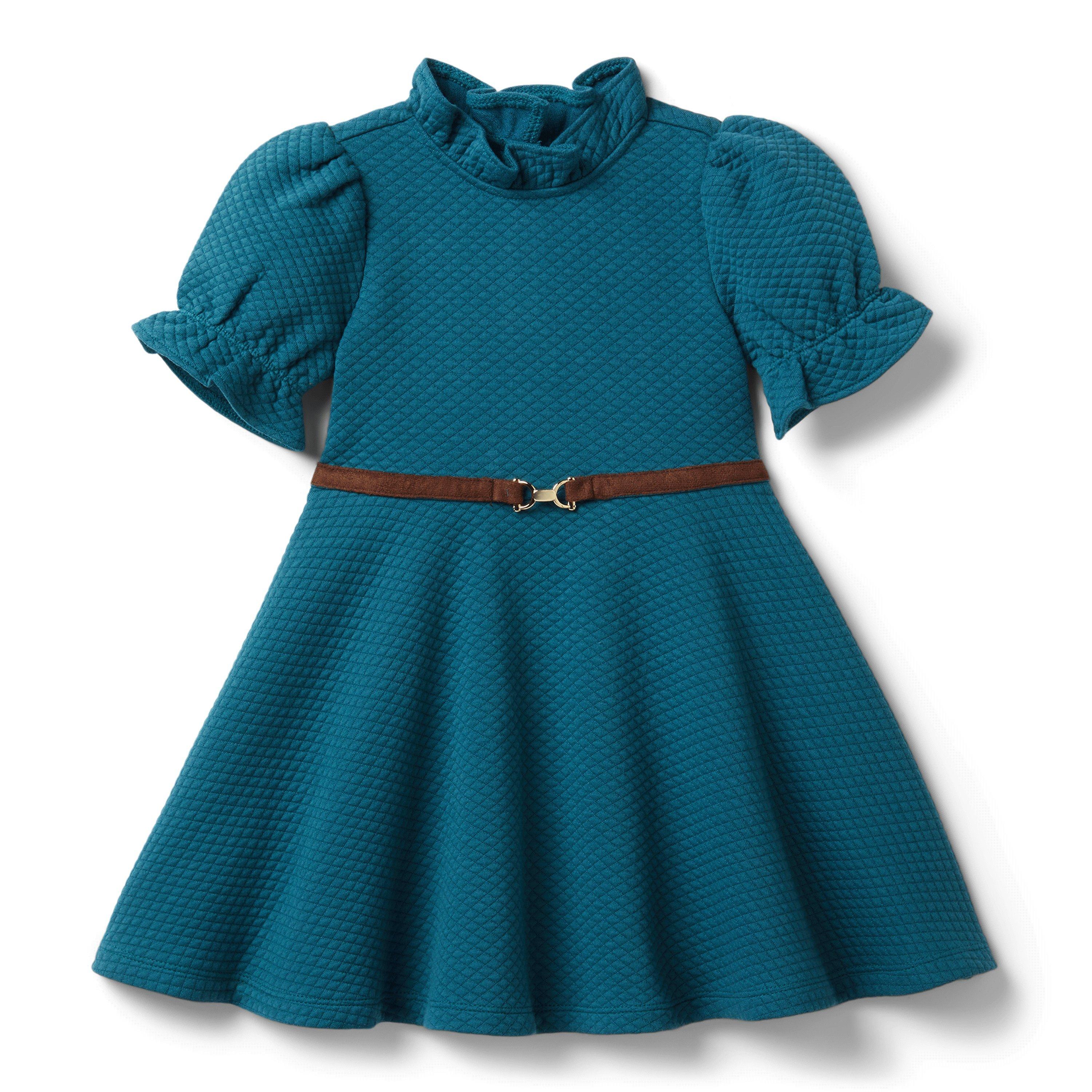 Quilted Puff Sleeve Dress image number 0