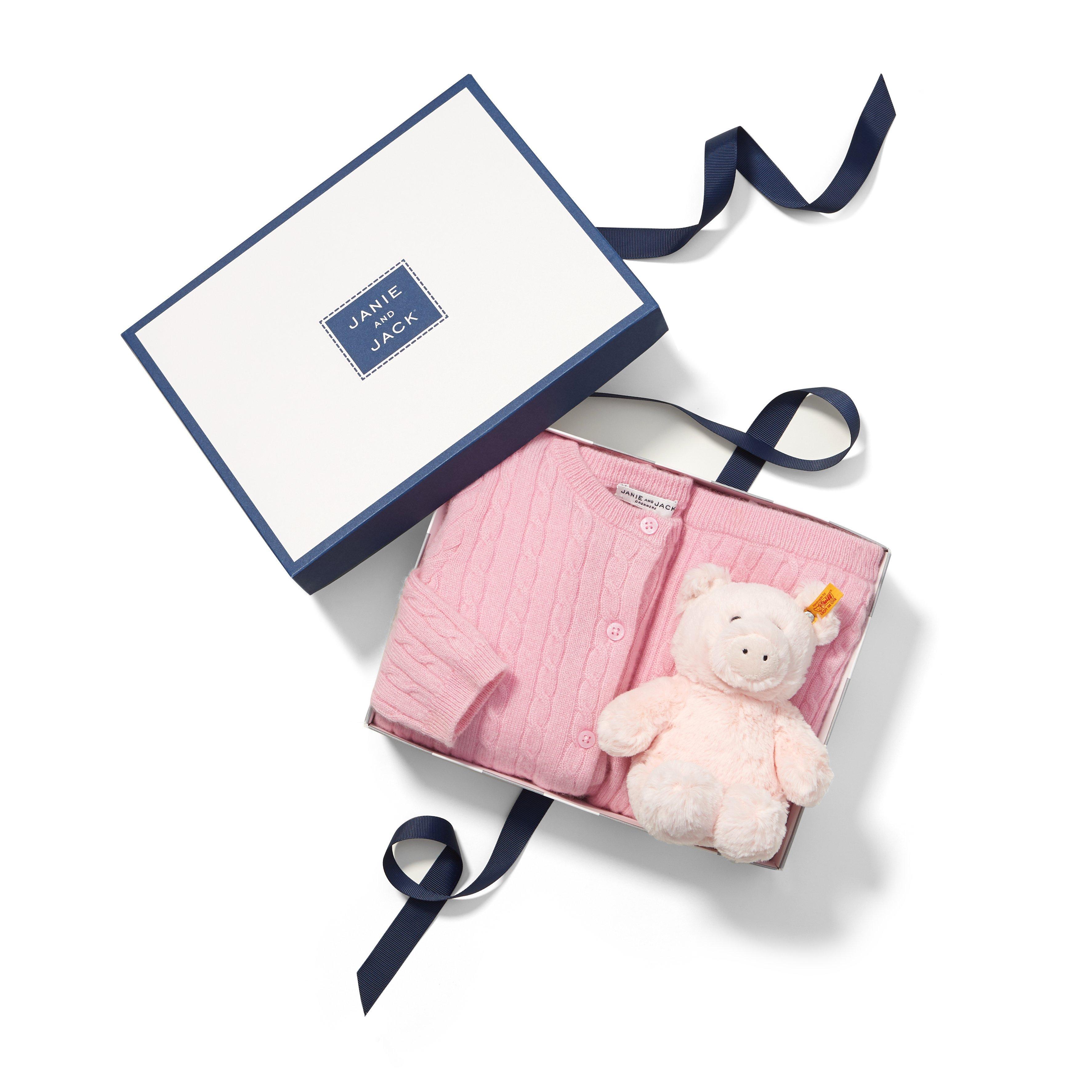 Baby 3-Piece Pink Cashmere Gift Box  image number 1