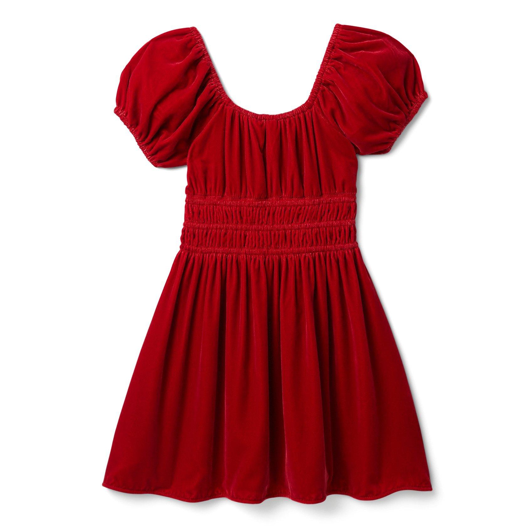 Velvet Puff Sleeve Dress image number 2