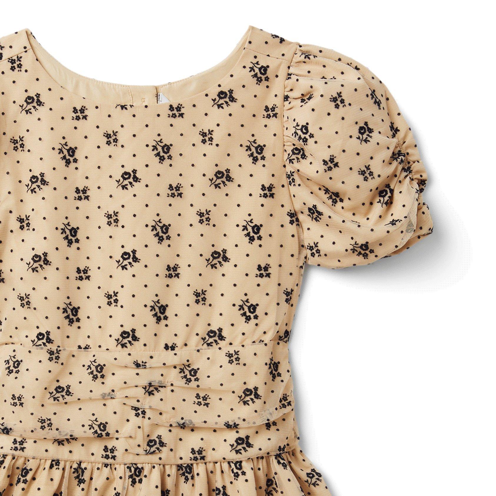 Floral Dot Mesh Dress image number 2