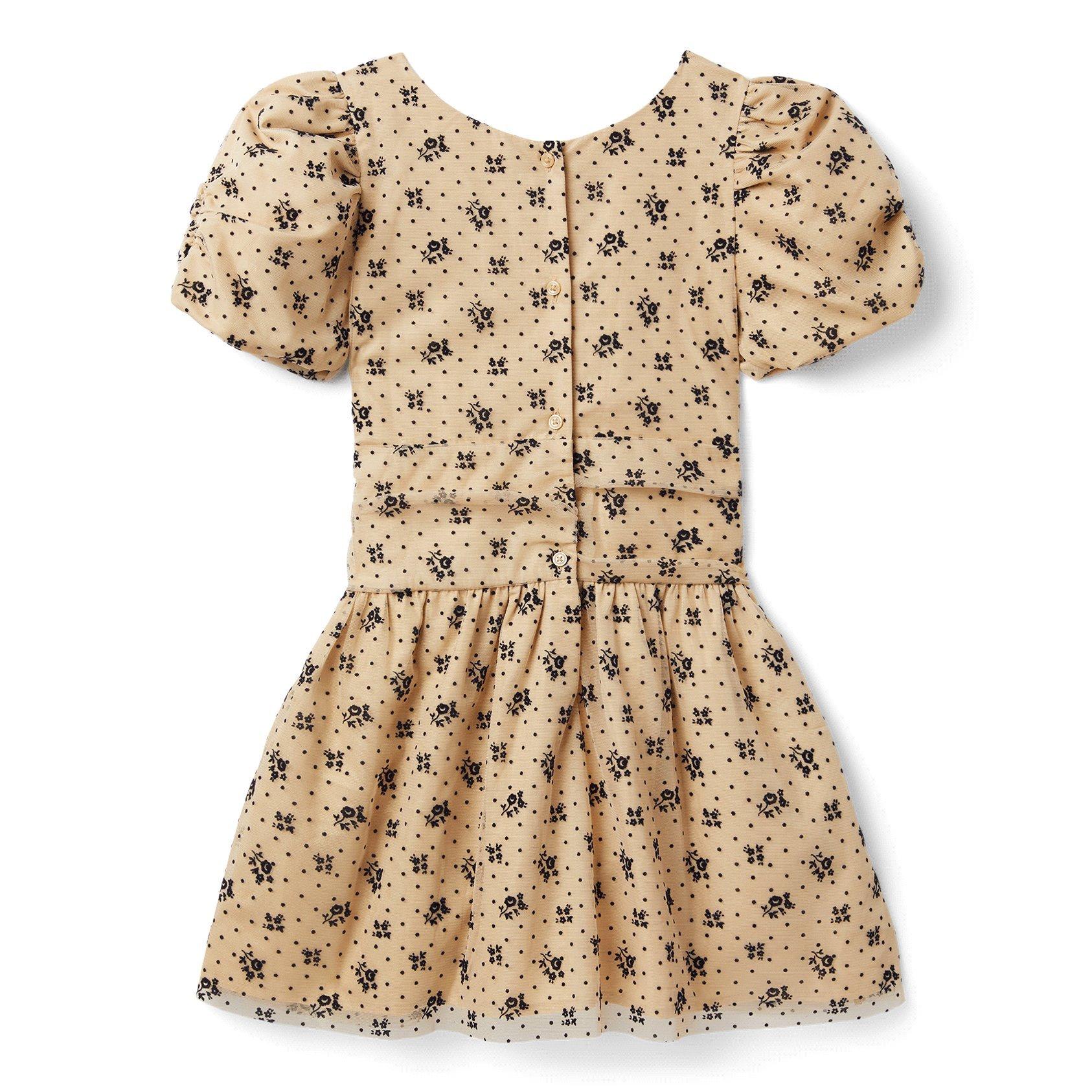 Floral Dot Mesh Dress image number 1