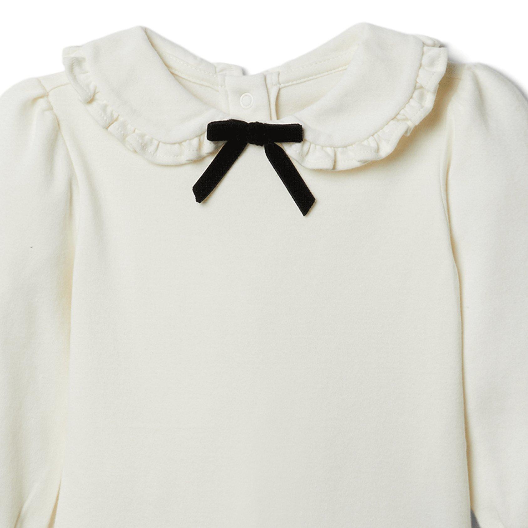 Baby Bow Collared Bodysuit image number 1