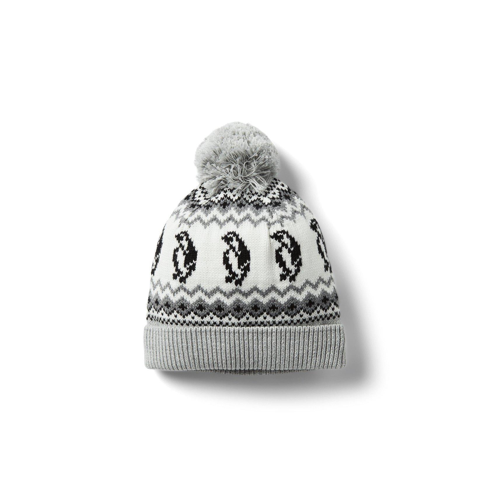 Baby Penguin Fair Isle Pom Beanie image number 0