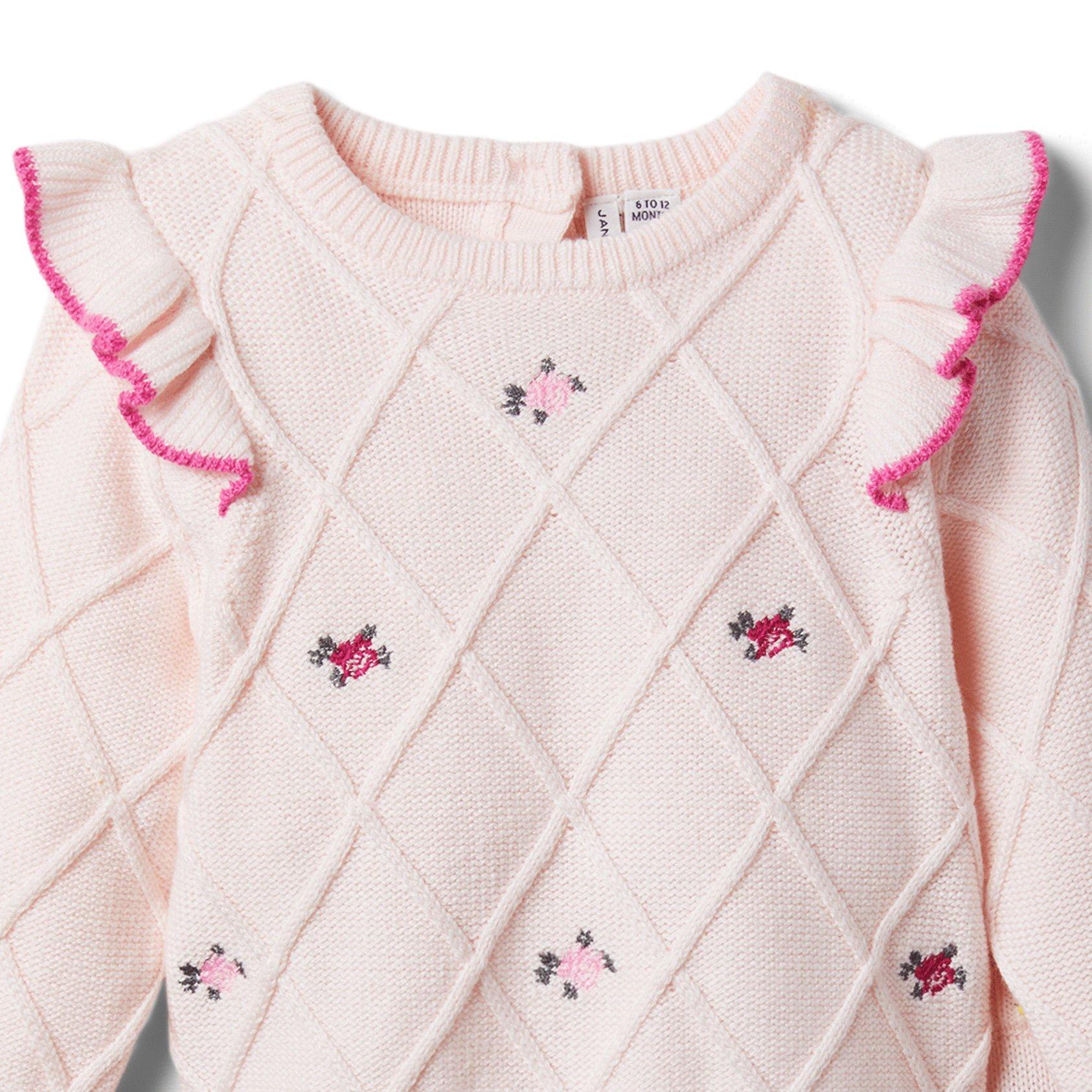 Baby Embroidered Sweater Matching Set image number 2