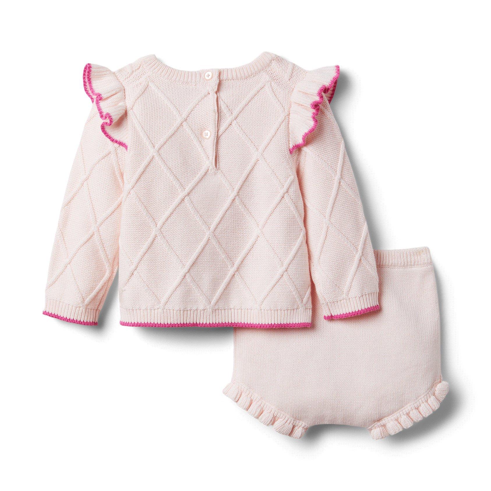 Baby Embroidered Sweater Matching Set image number 1