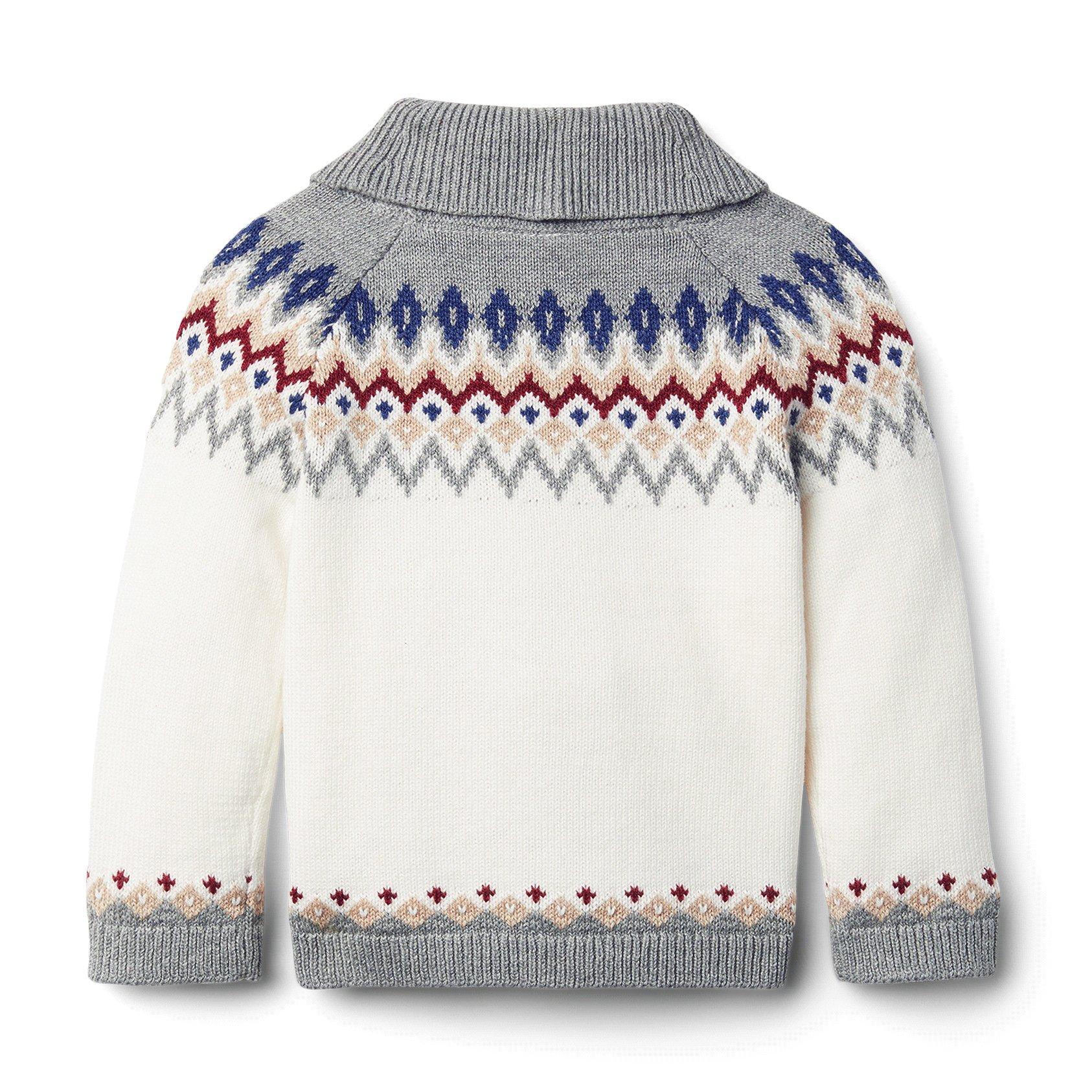 Baby Fair Isle Shawl Collar Cardigan image number 1