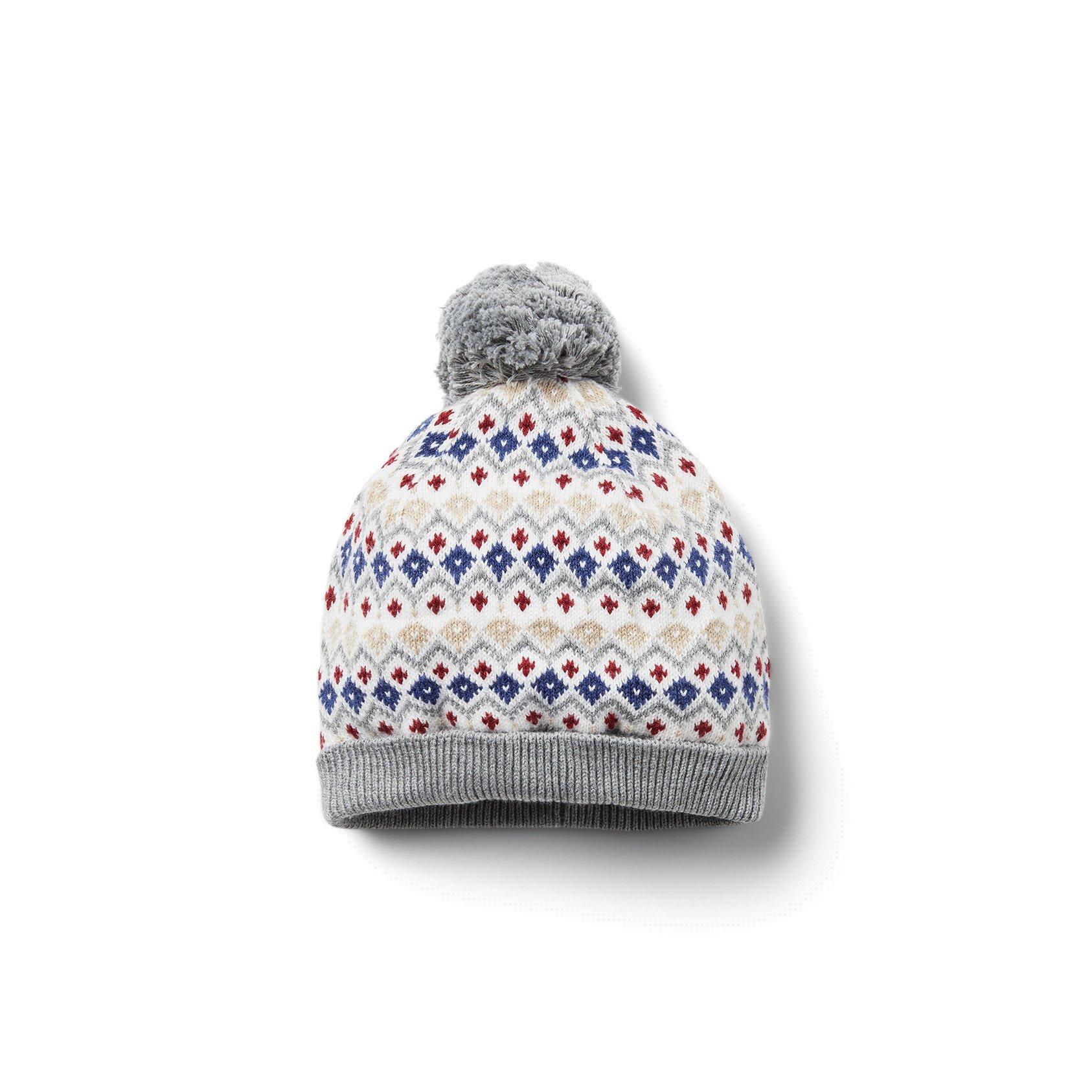 Baby Fair Isle Pom Beanie