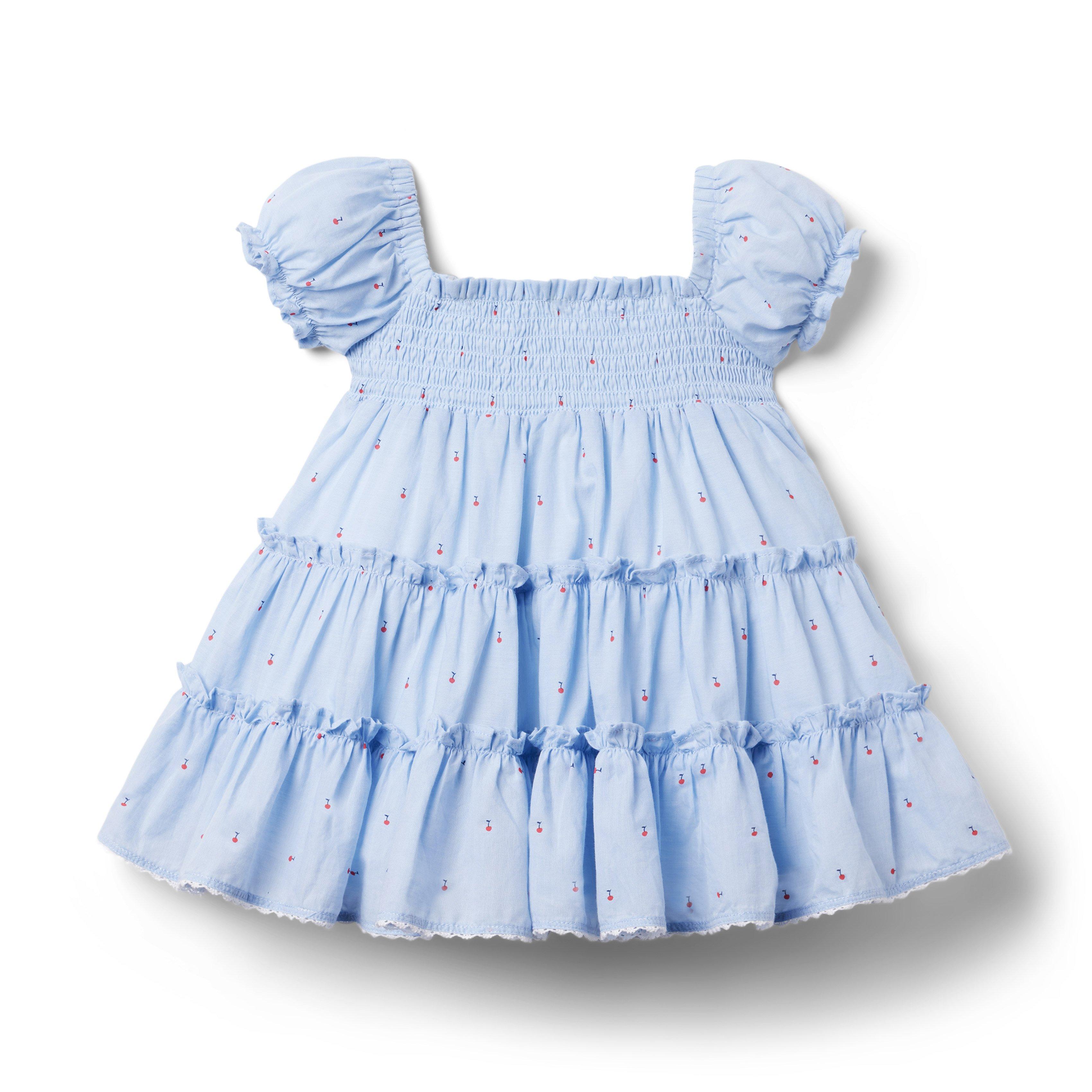 Baby Cherry Smocked Dress image number 0
