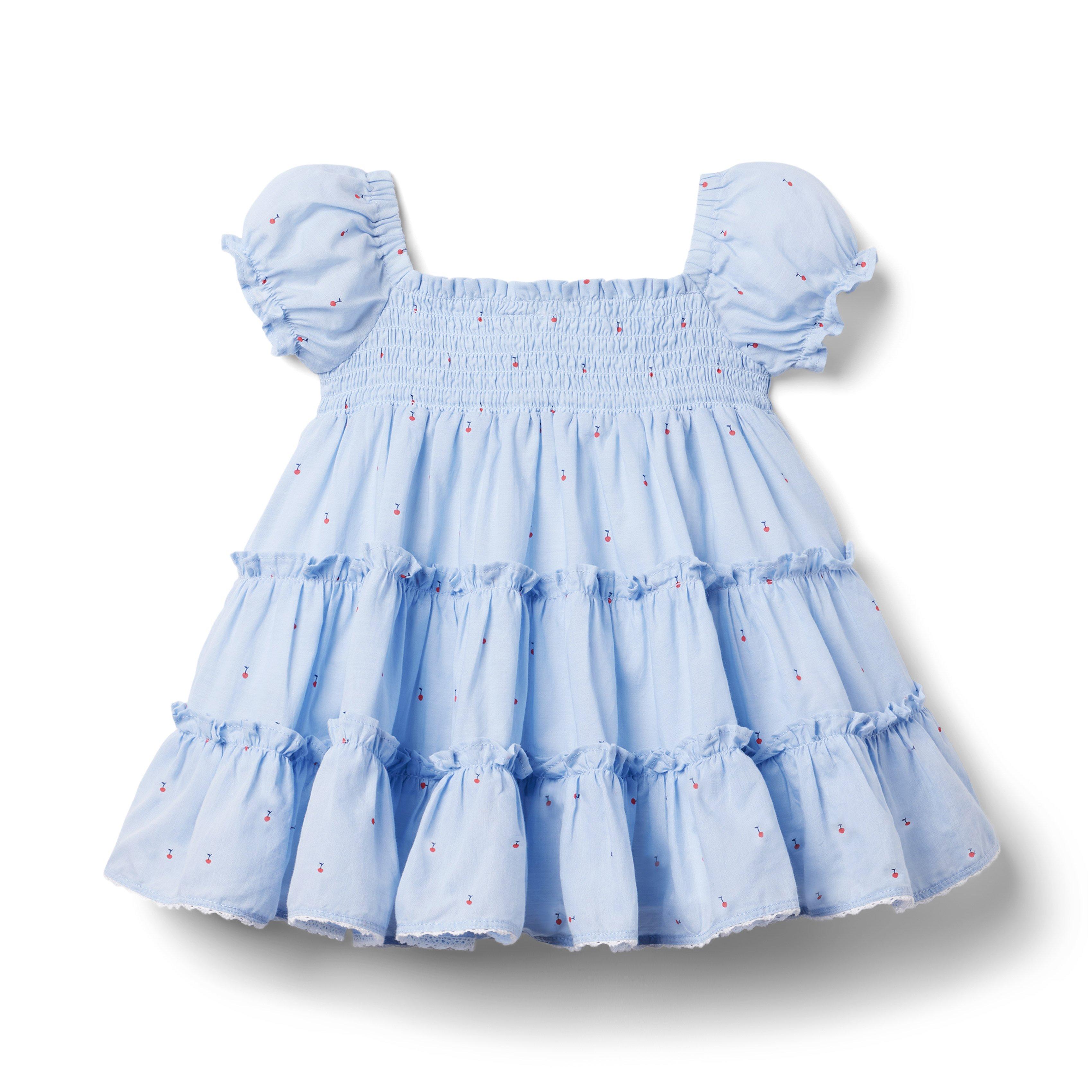 Baby Cherry Smocked Dress image number 2