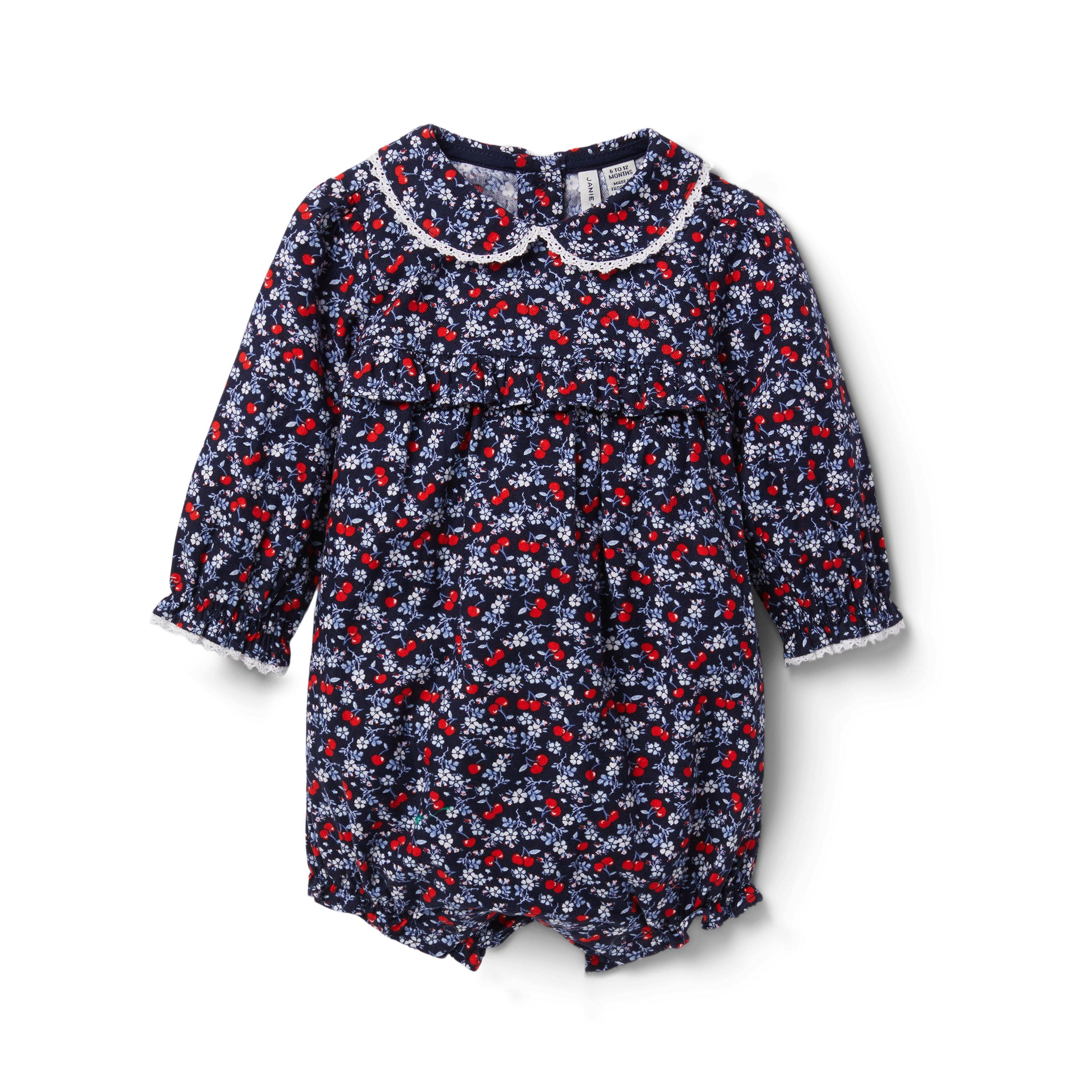 Baby Ditsy Floral Cherry Romper image number 0