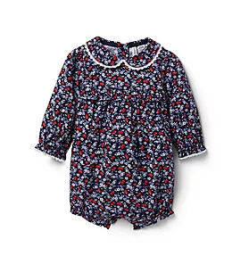 Baby Ditsy Floral Cherry Romper