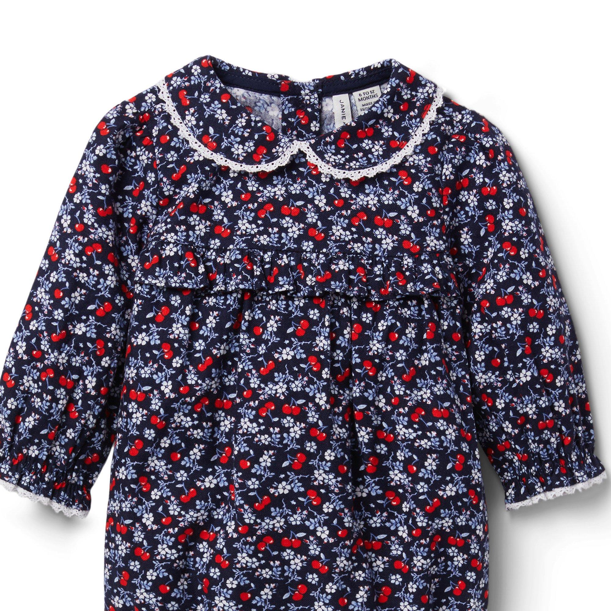 Baby Ditsy Floral Cherry Romper image number 2