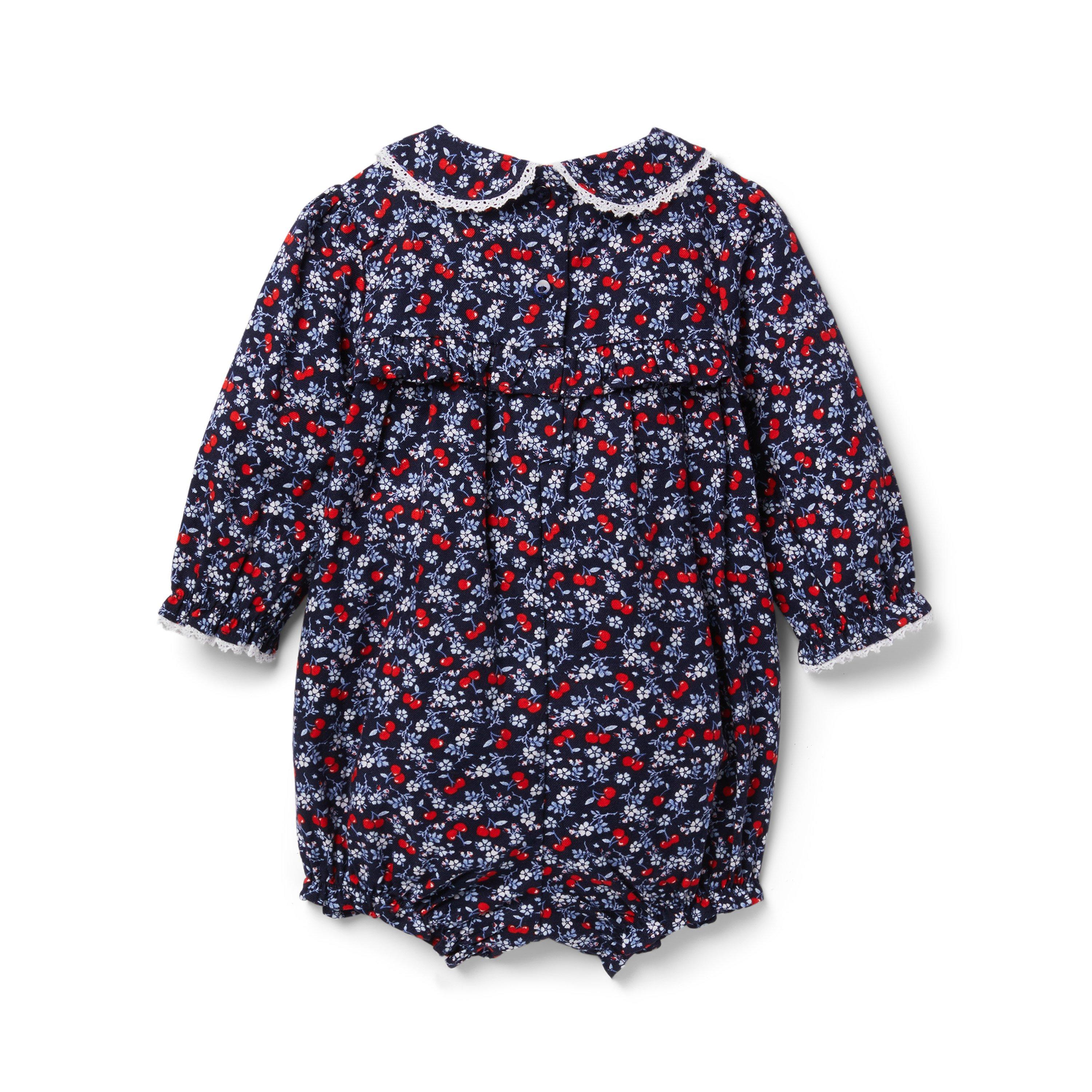 Baby Ditsy Floral Cherry Romper image number 1