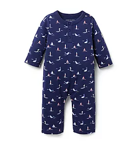 Baby Whale Print 1-Piece