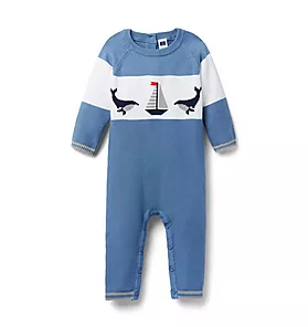 Baby Colorblocked Whale 1-Piece