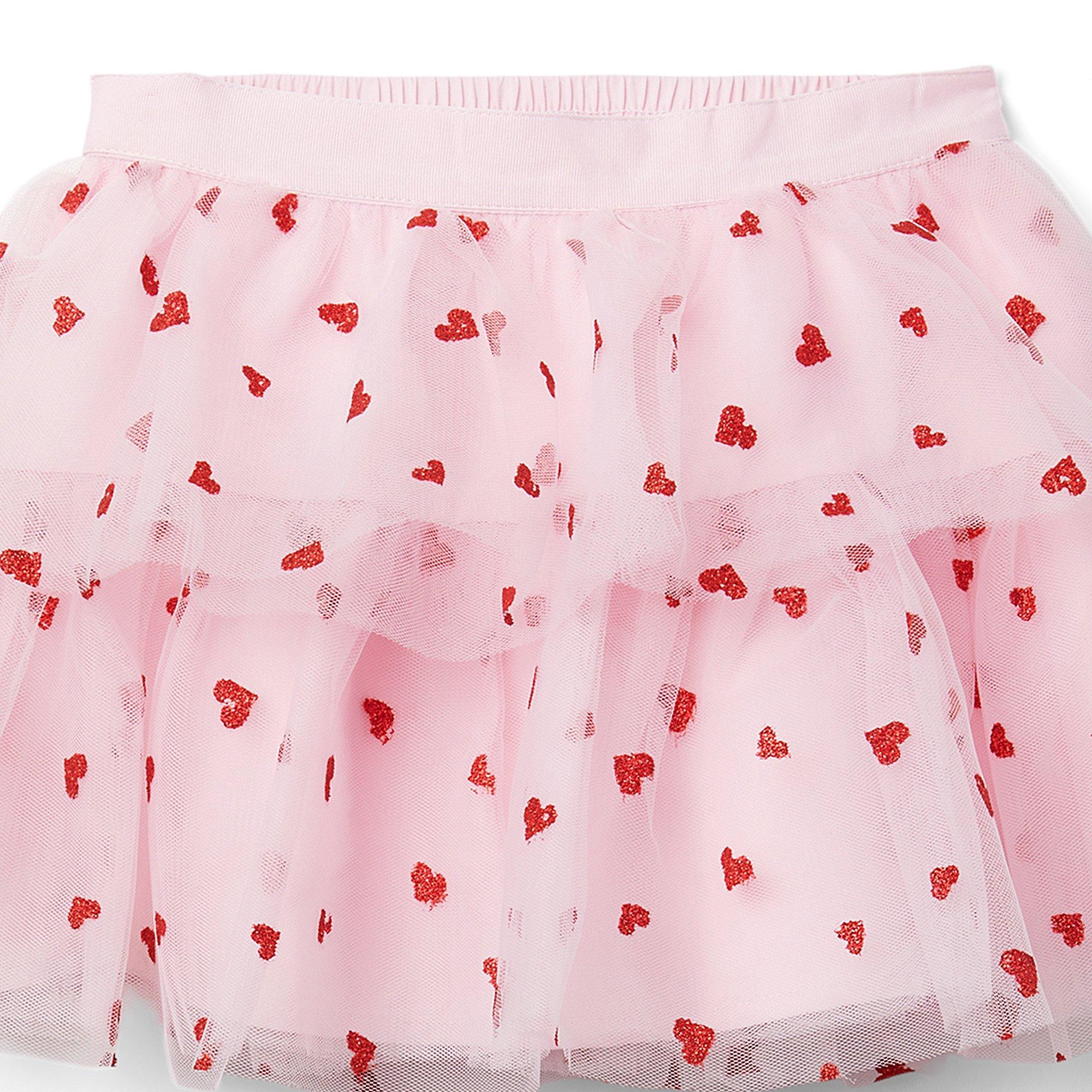 Glitter Heart Tulle Skirt image number 1