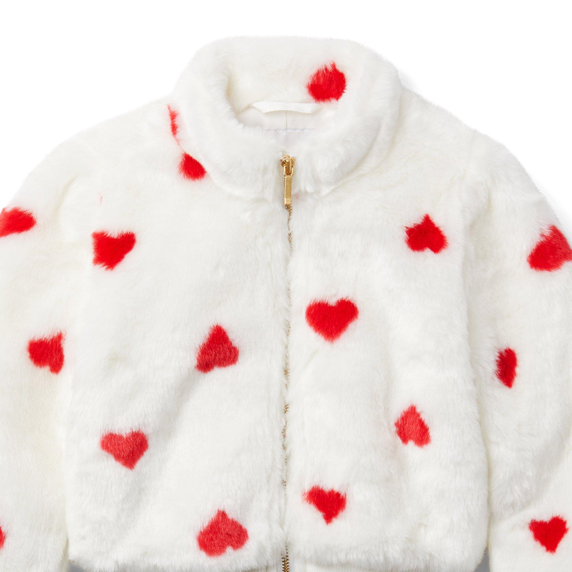 Heart Faux Fur Jacket  image number 2