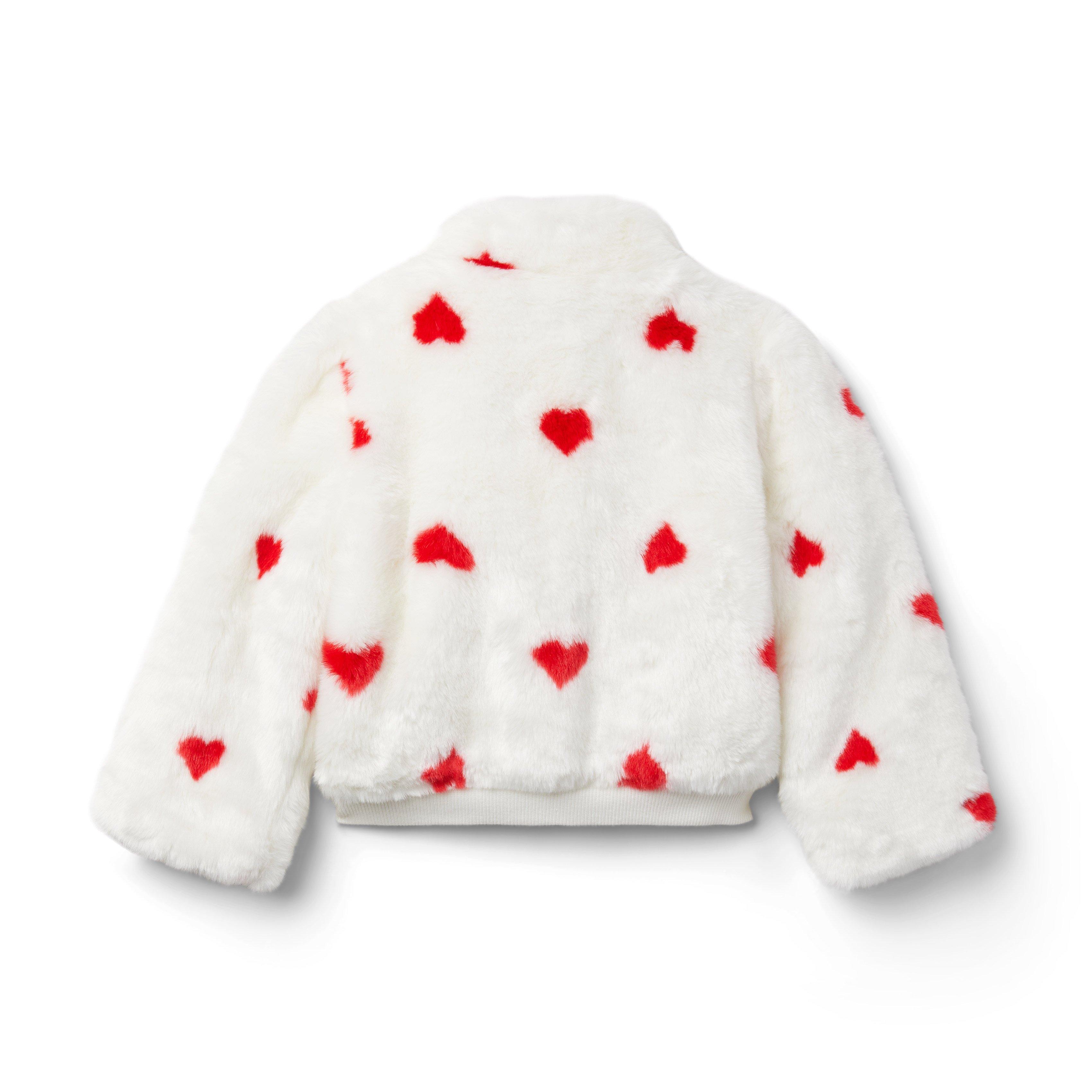 Heart Faux Fur Jacket  image number 1