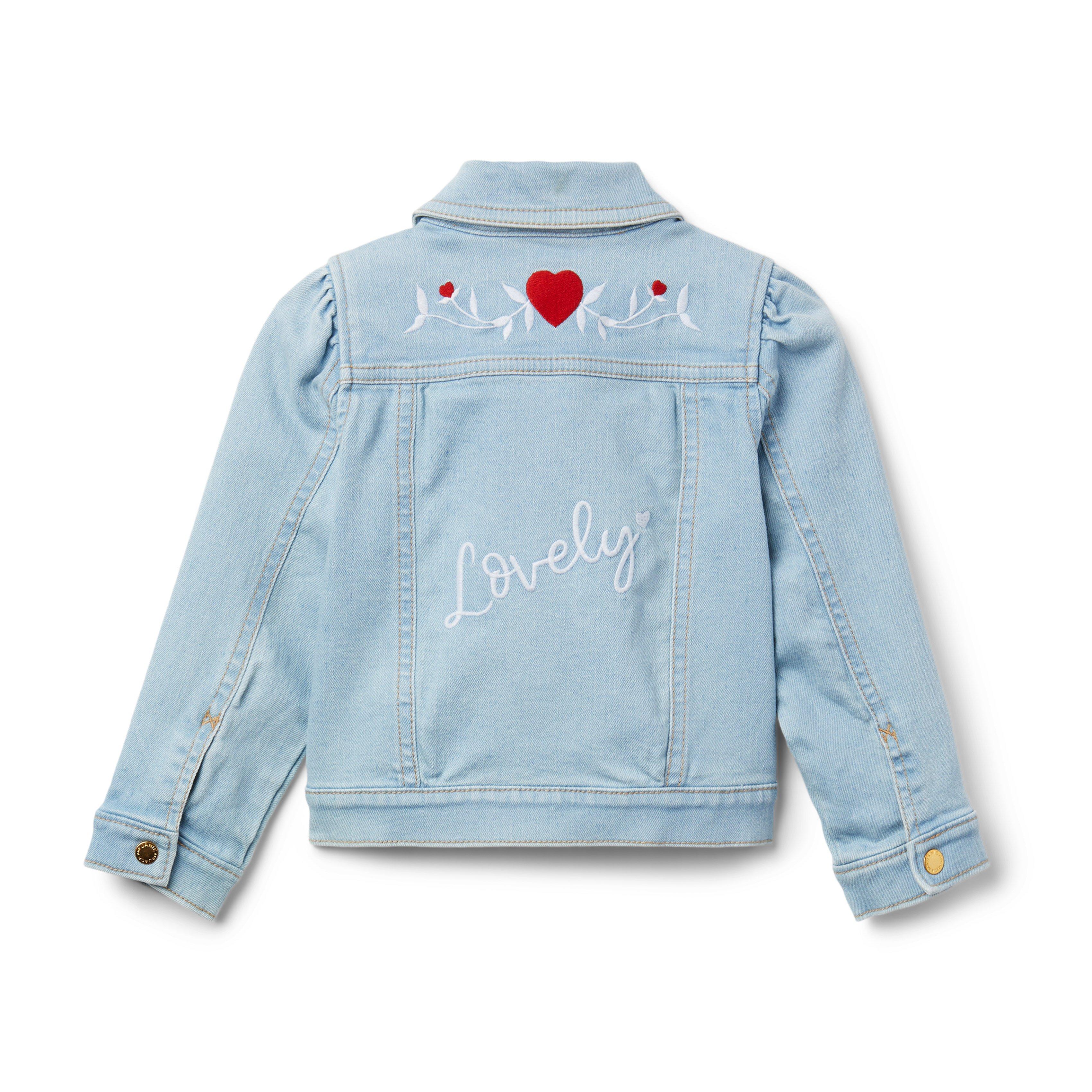 Embroidered Denim Jacket  image number 1