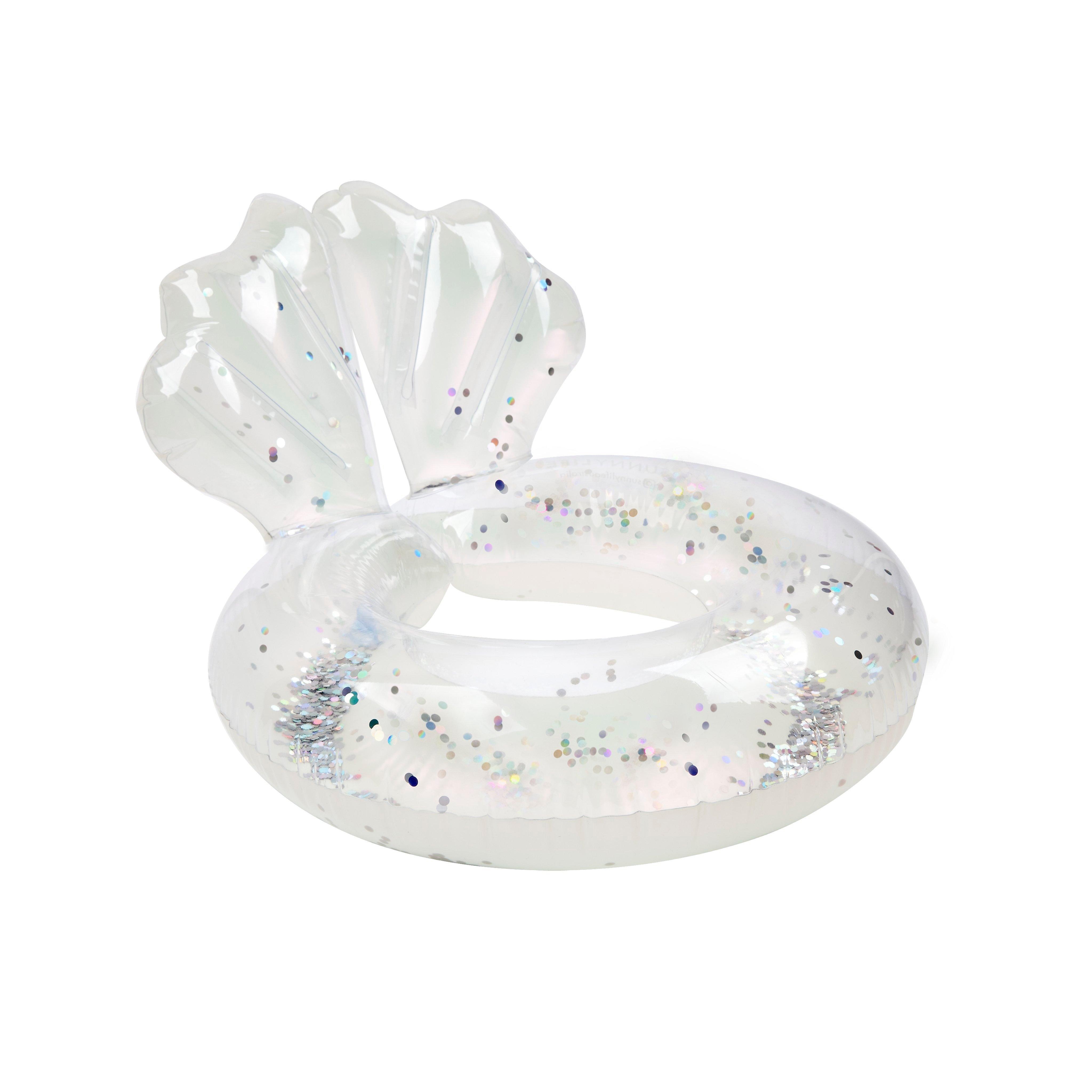 Sunnylife Glitter Shell Ring Floatie image number 0