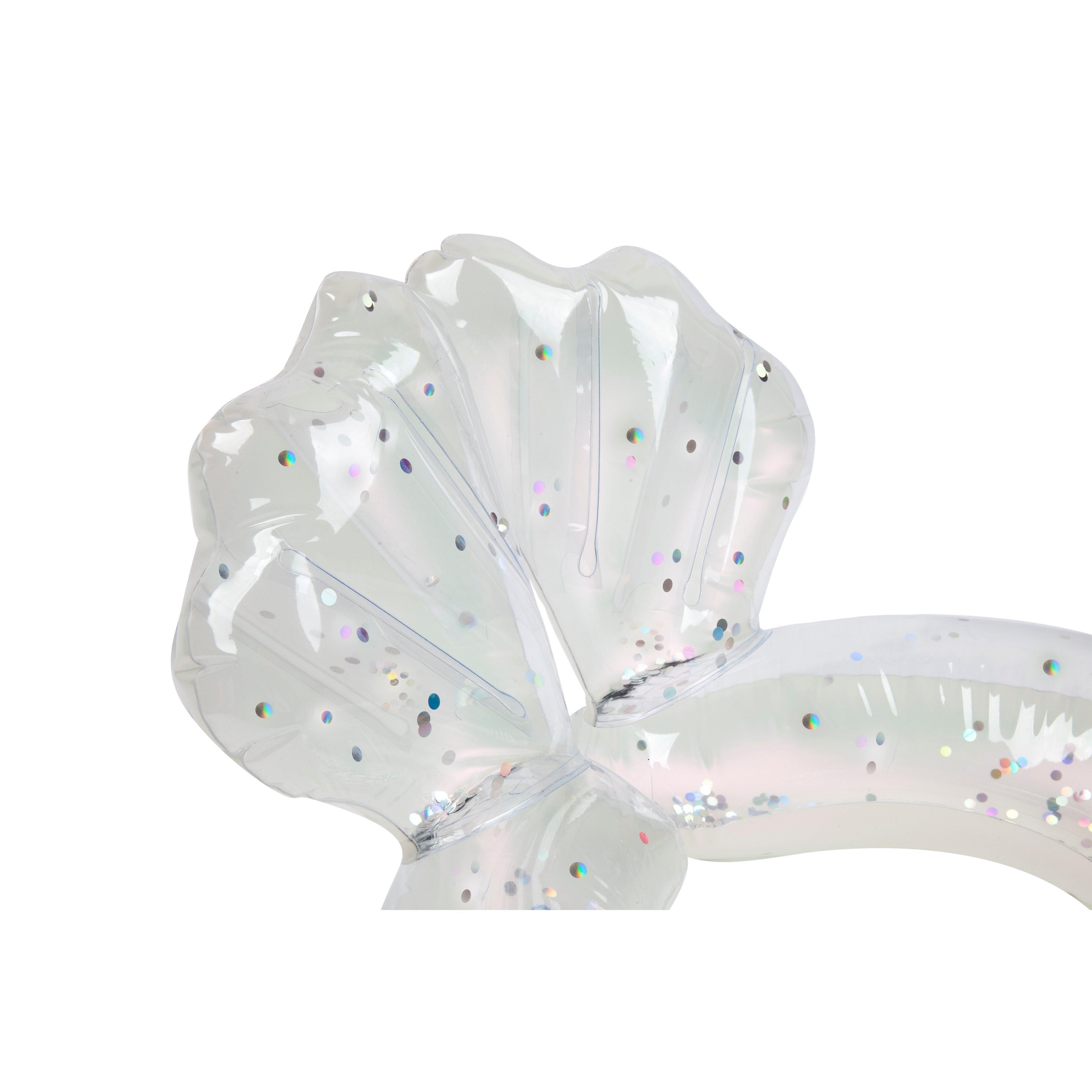 Sunnylife Glitter Shell Ring Floatie image number 2