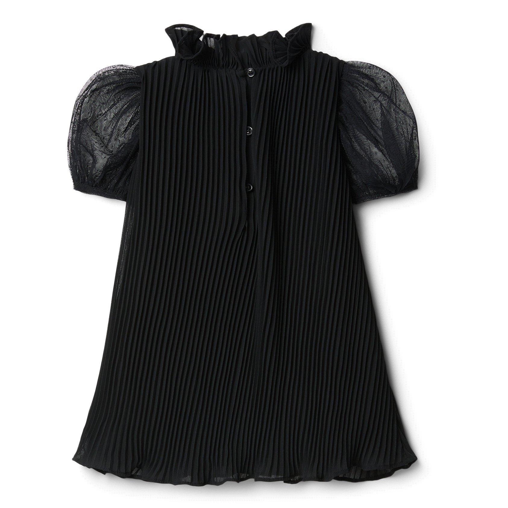 Pleated Puff Sleeve Dress image number 1