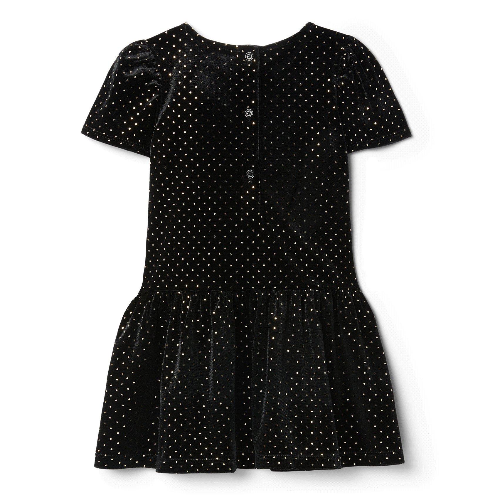 Metallic Dot Velvet Dress image number 2