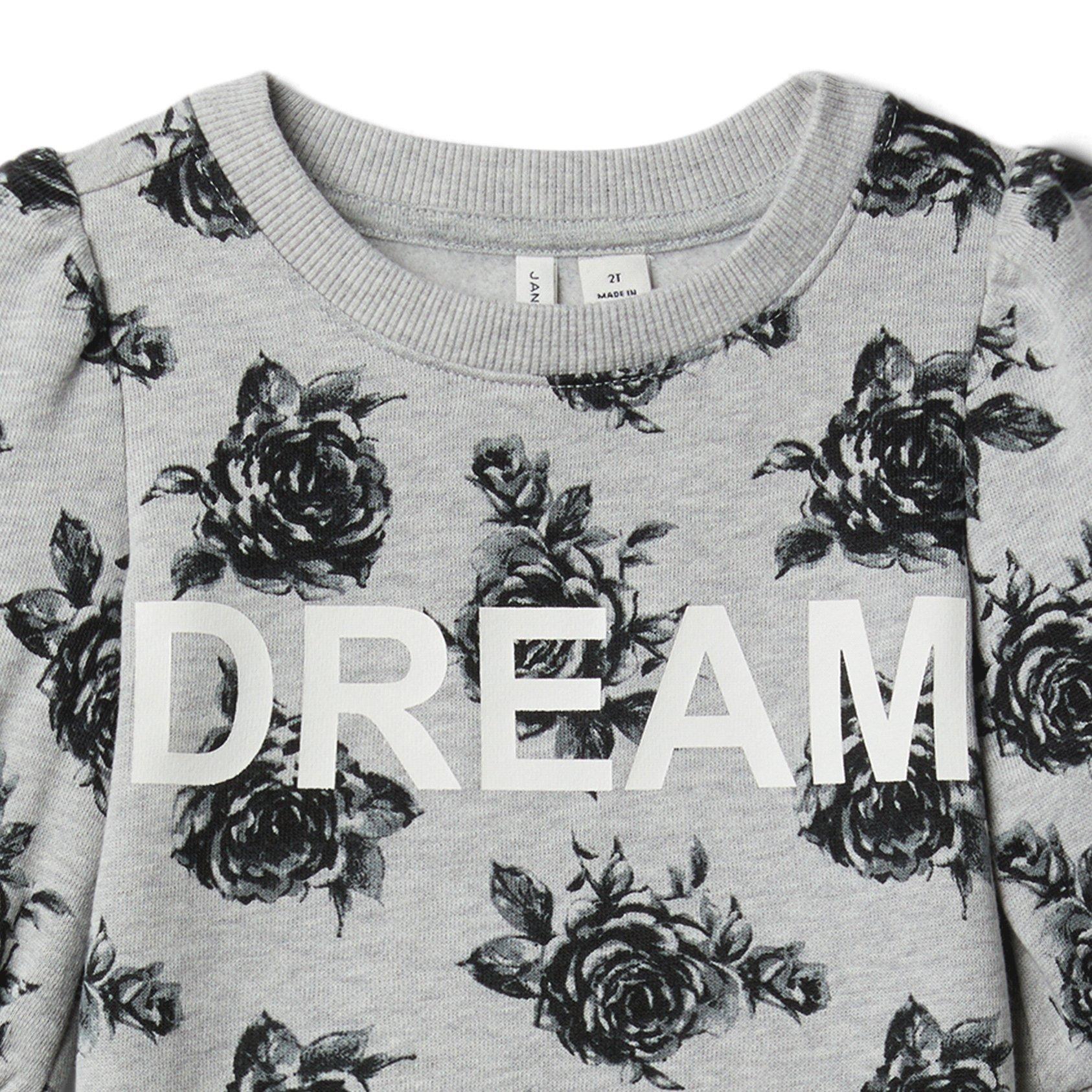 Rose Dream Puff Sleeve Sweatshirt image number 1