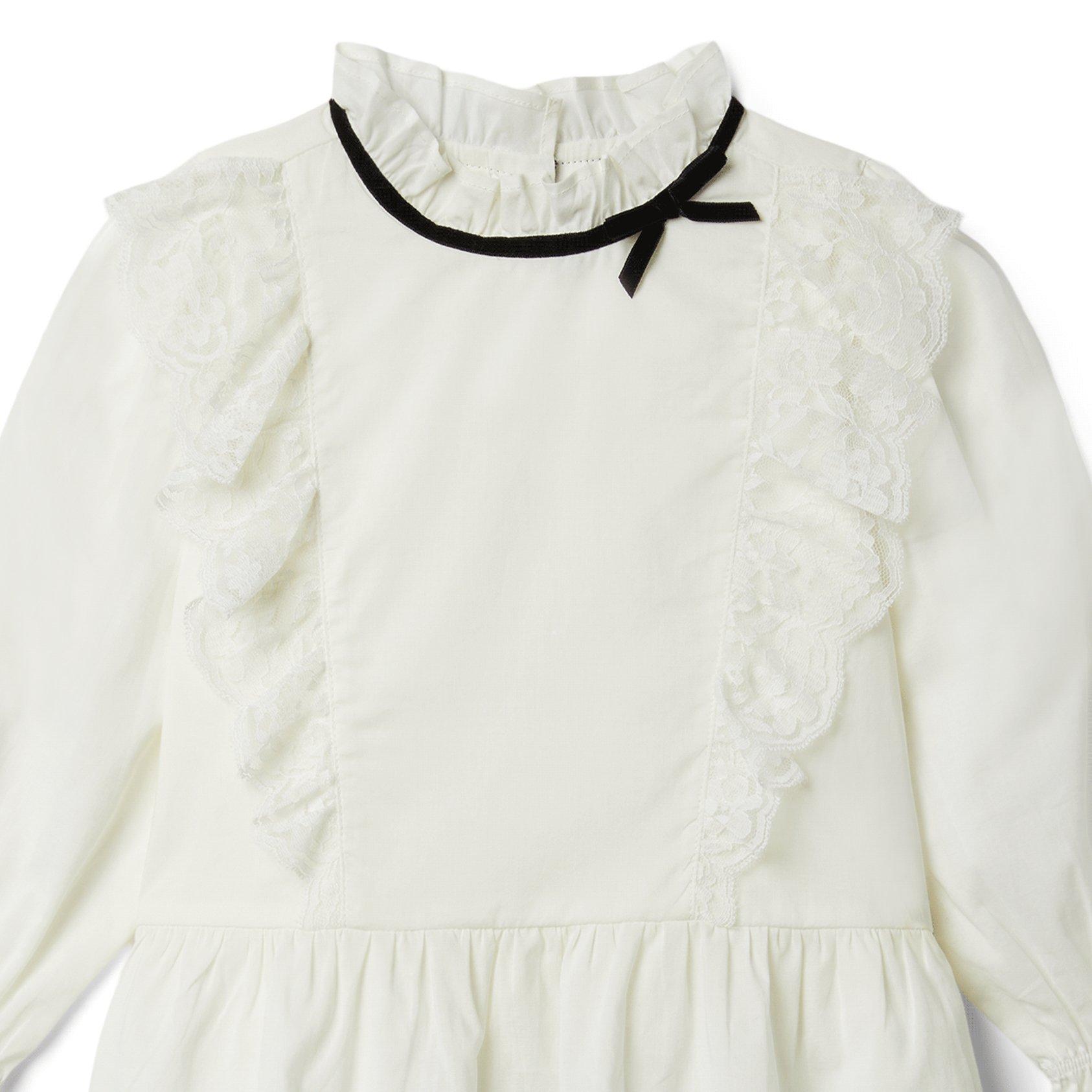 Lace Peplum Top image number 1