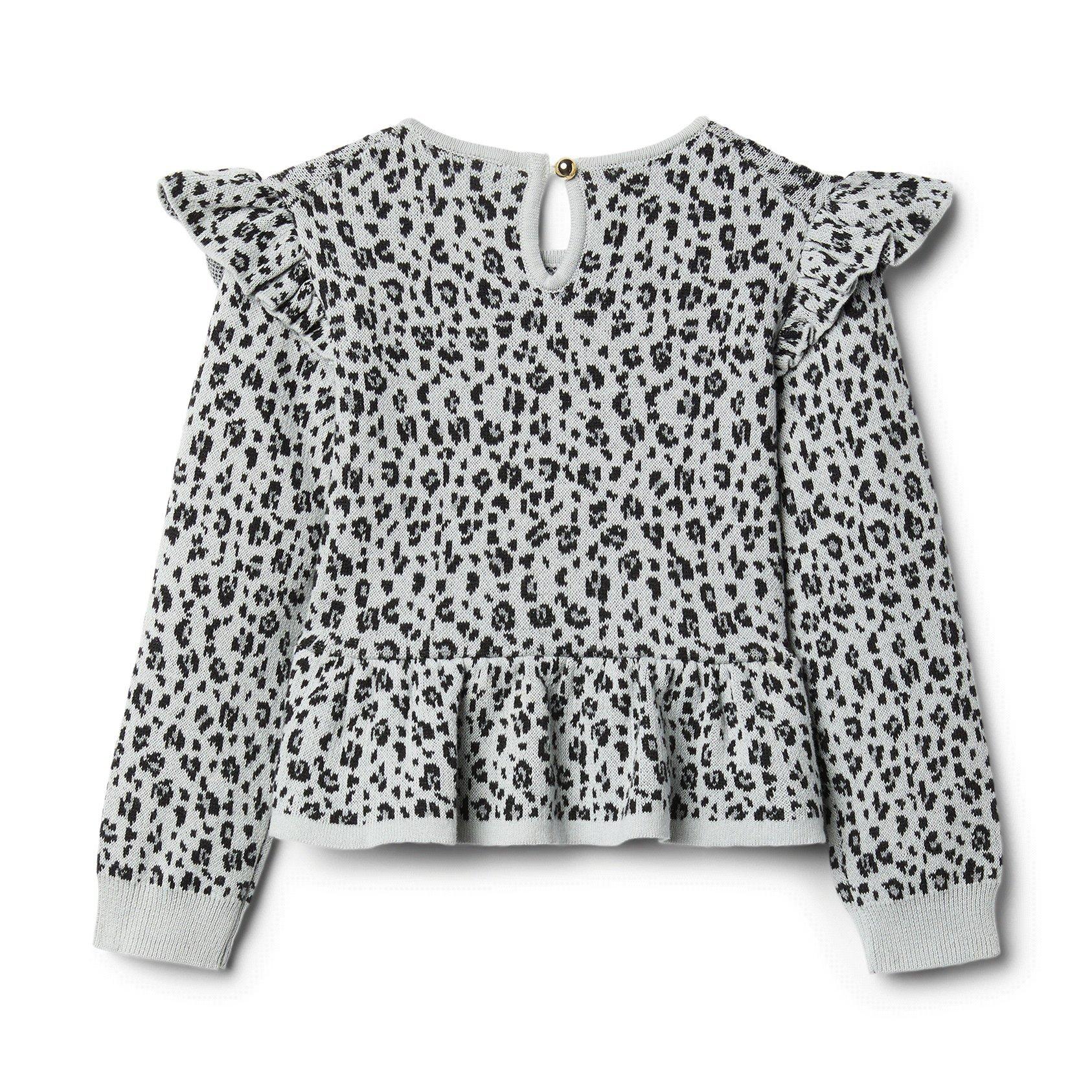 Snow Leopard Peplum Sweater image number 1