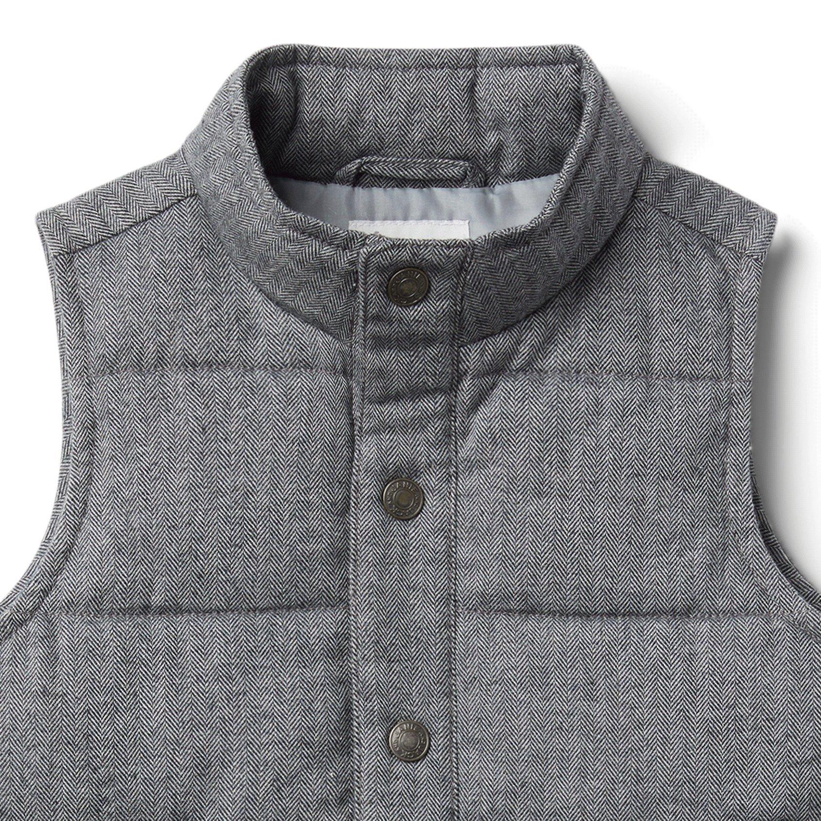 Herringbone Puffer Vest image number 2