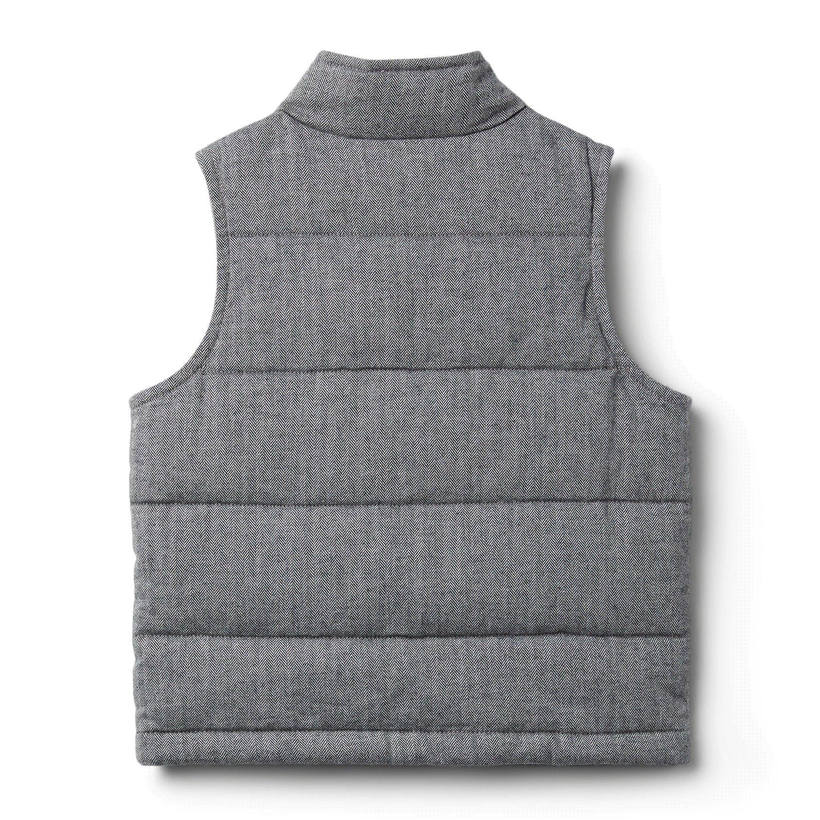 Herringbone Puffer Vest image number 4