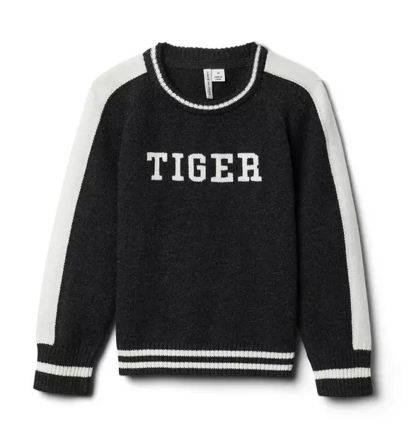 Tiger Raglan Sleeve Sweater