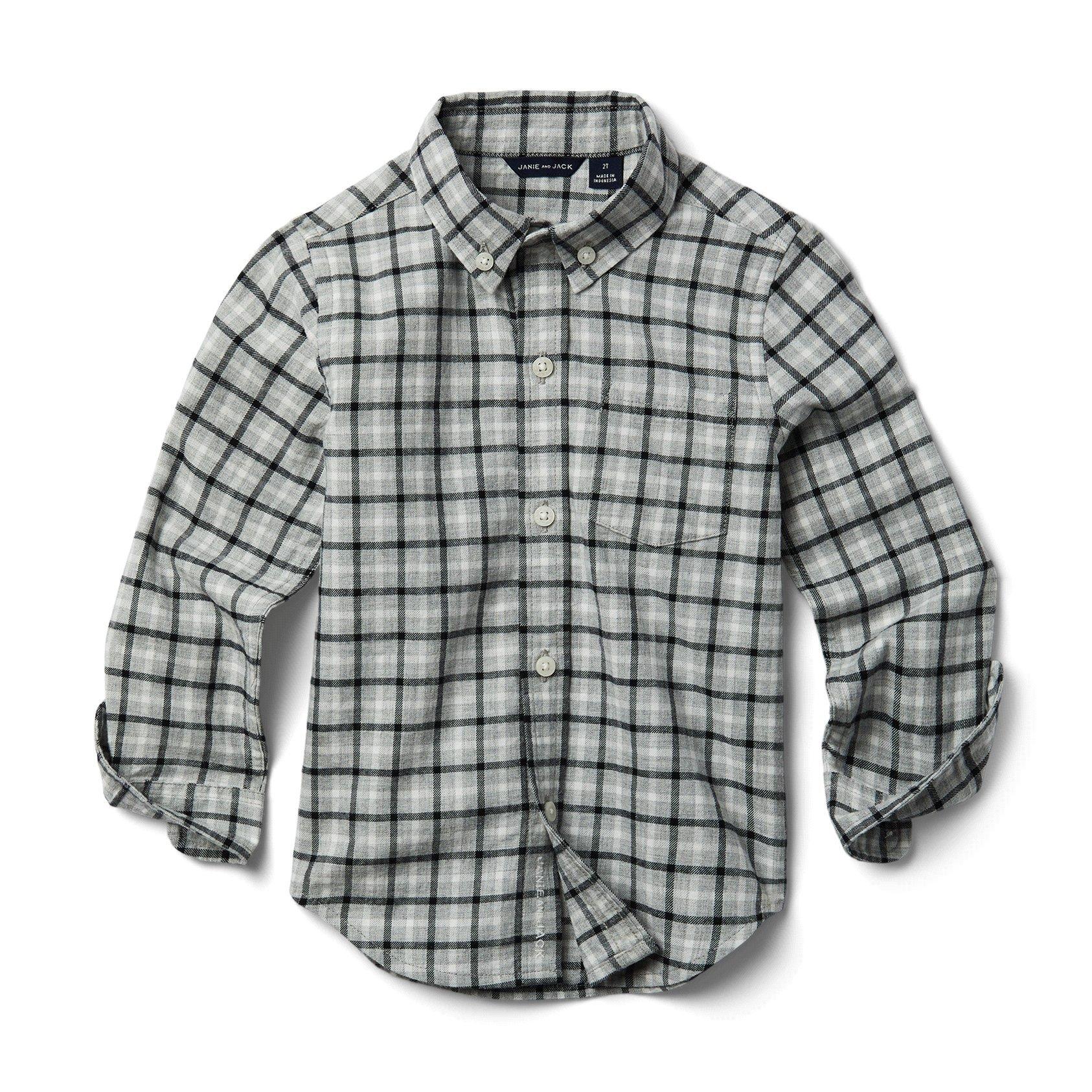 Plaid Brushed Twill Shirt