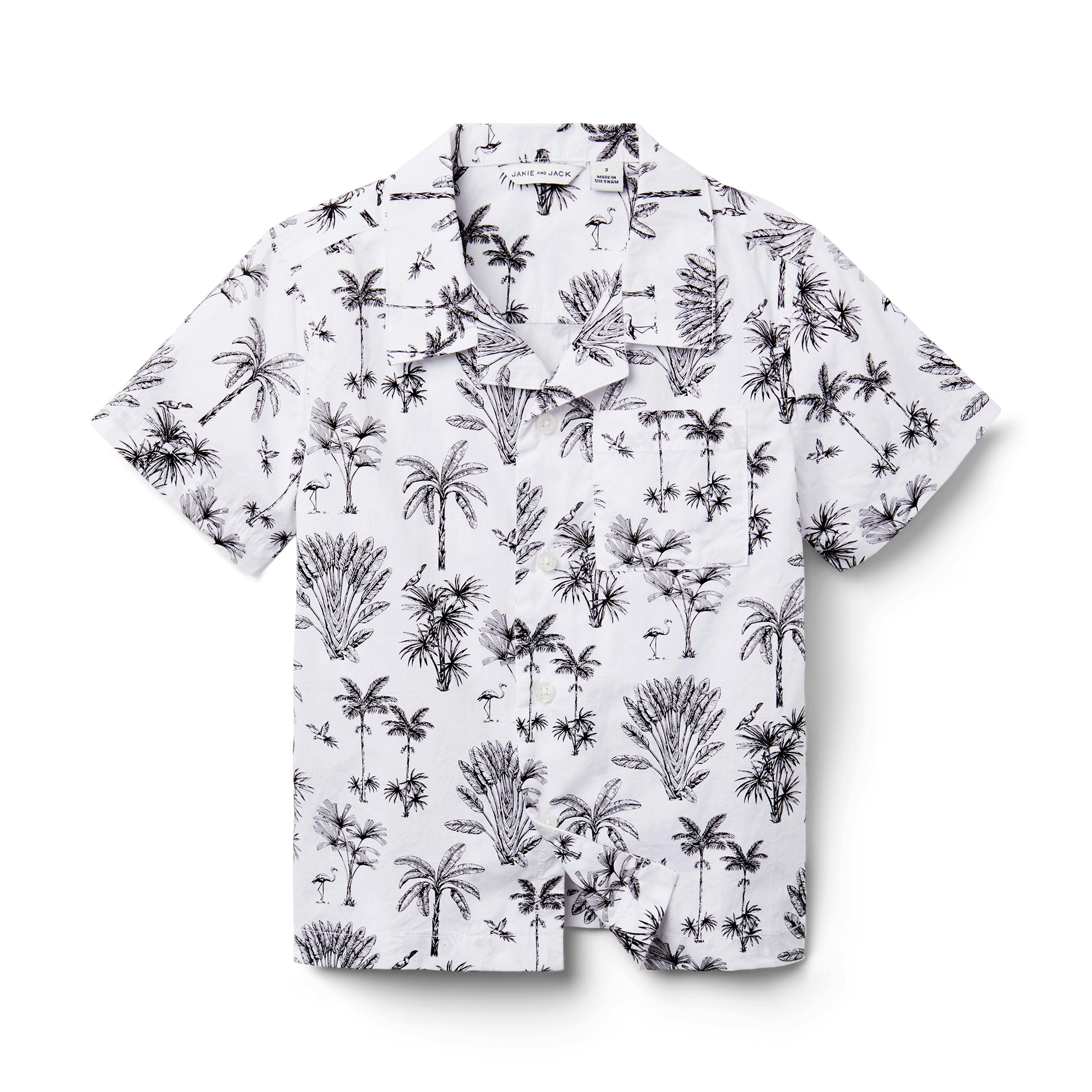 Palm Toile Poplin Shirt image number 0