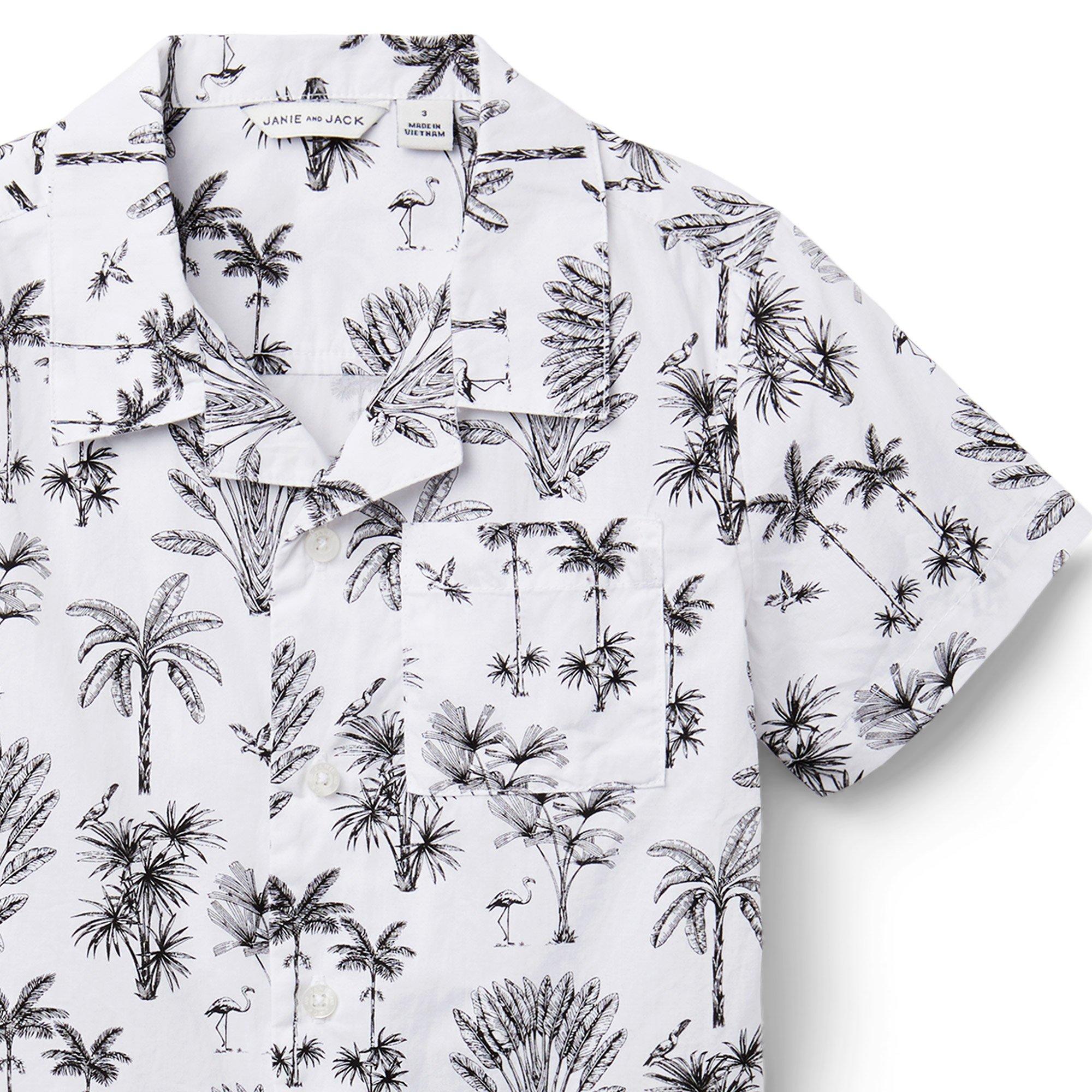 Palm Toile Poplin Shirt image number 3
